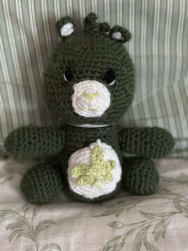 Preview pic of Stash jar crocheted bear