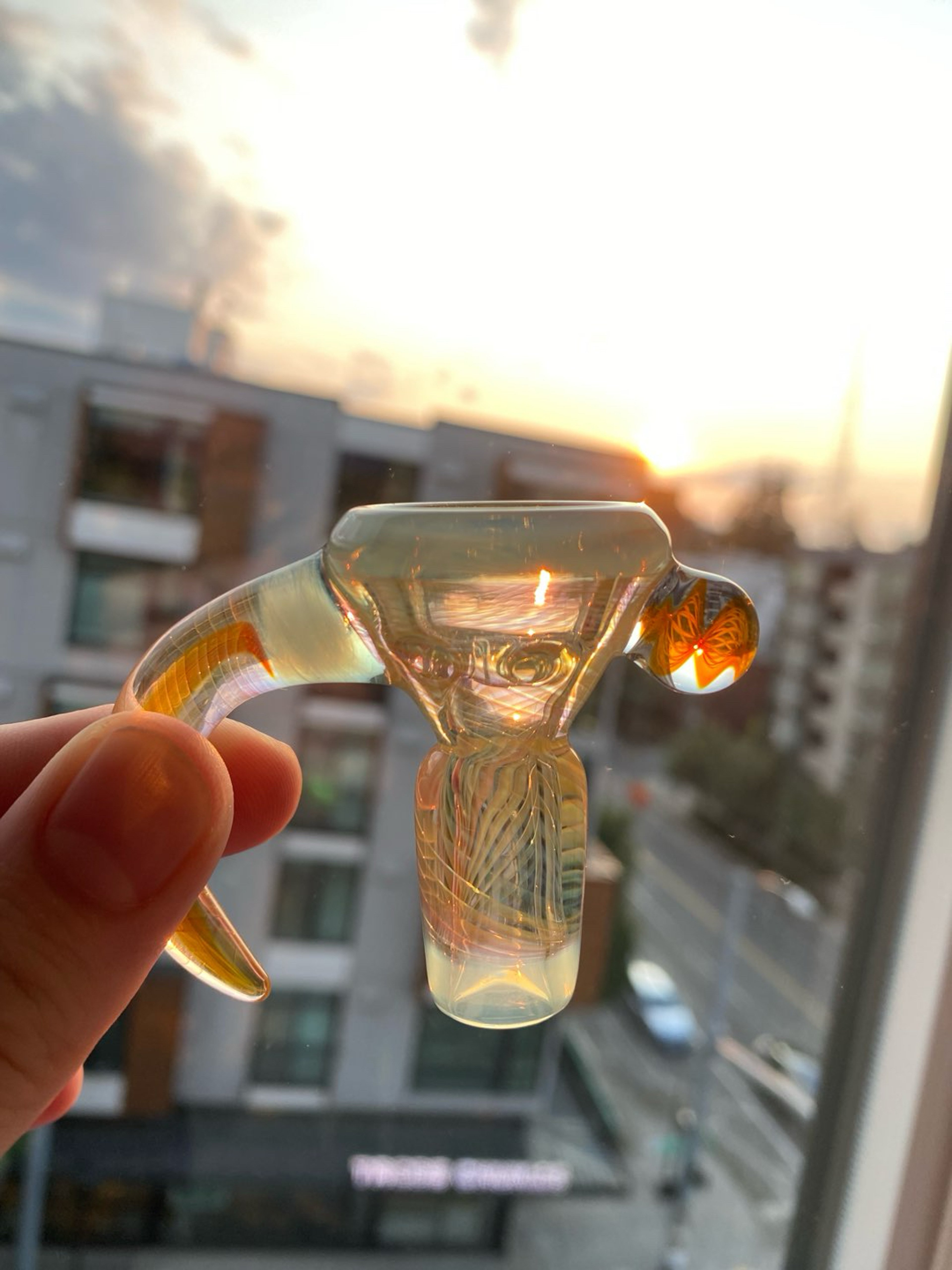 Preview pic of Gatez Glass - Fume Horn Slide - Zen - 18mm