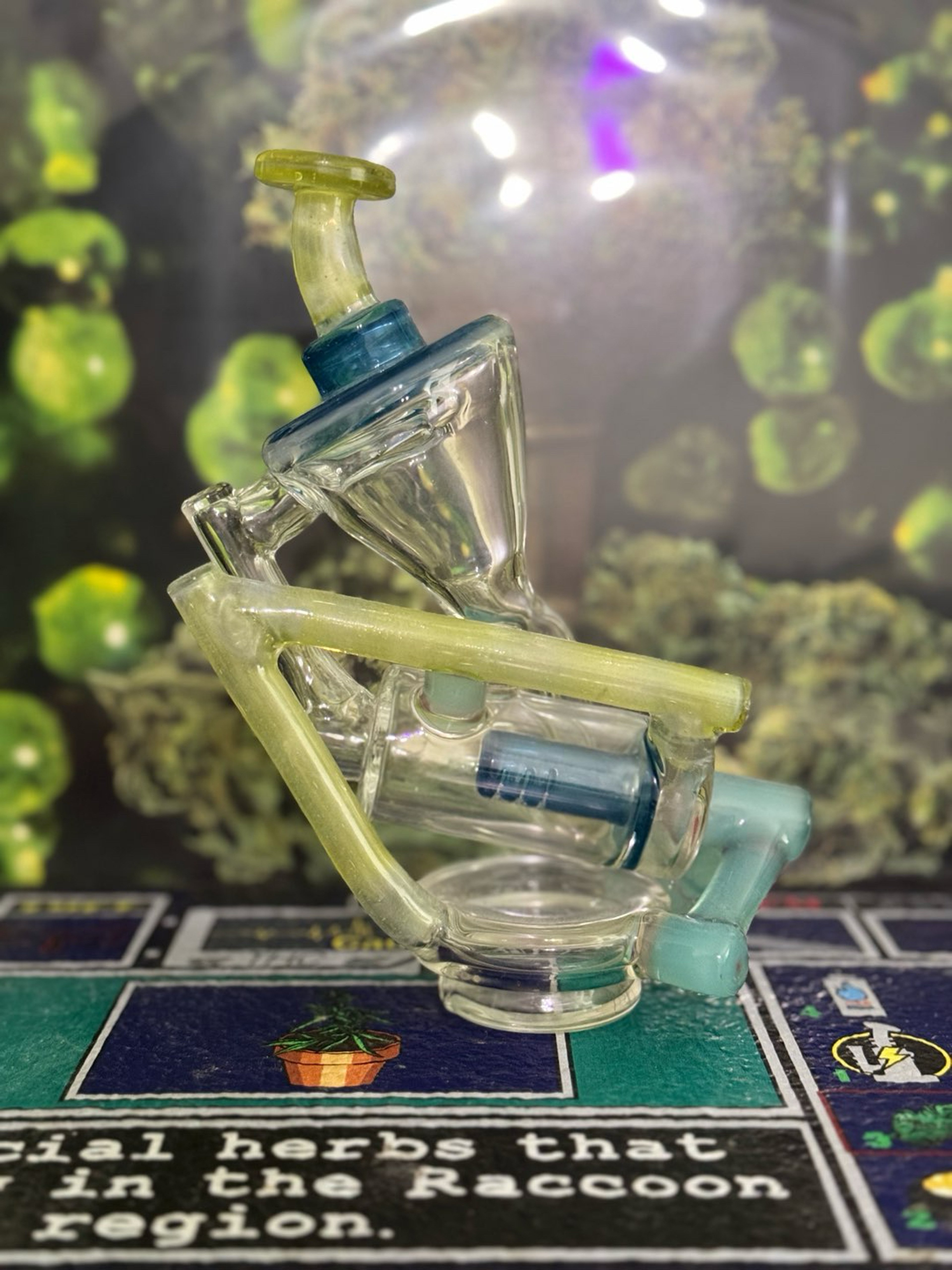 NIB Glass Puffco Peak Single Piston Recycler Top image 0