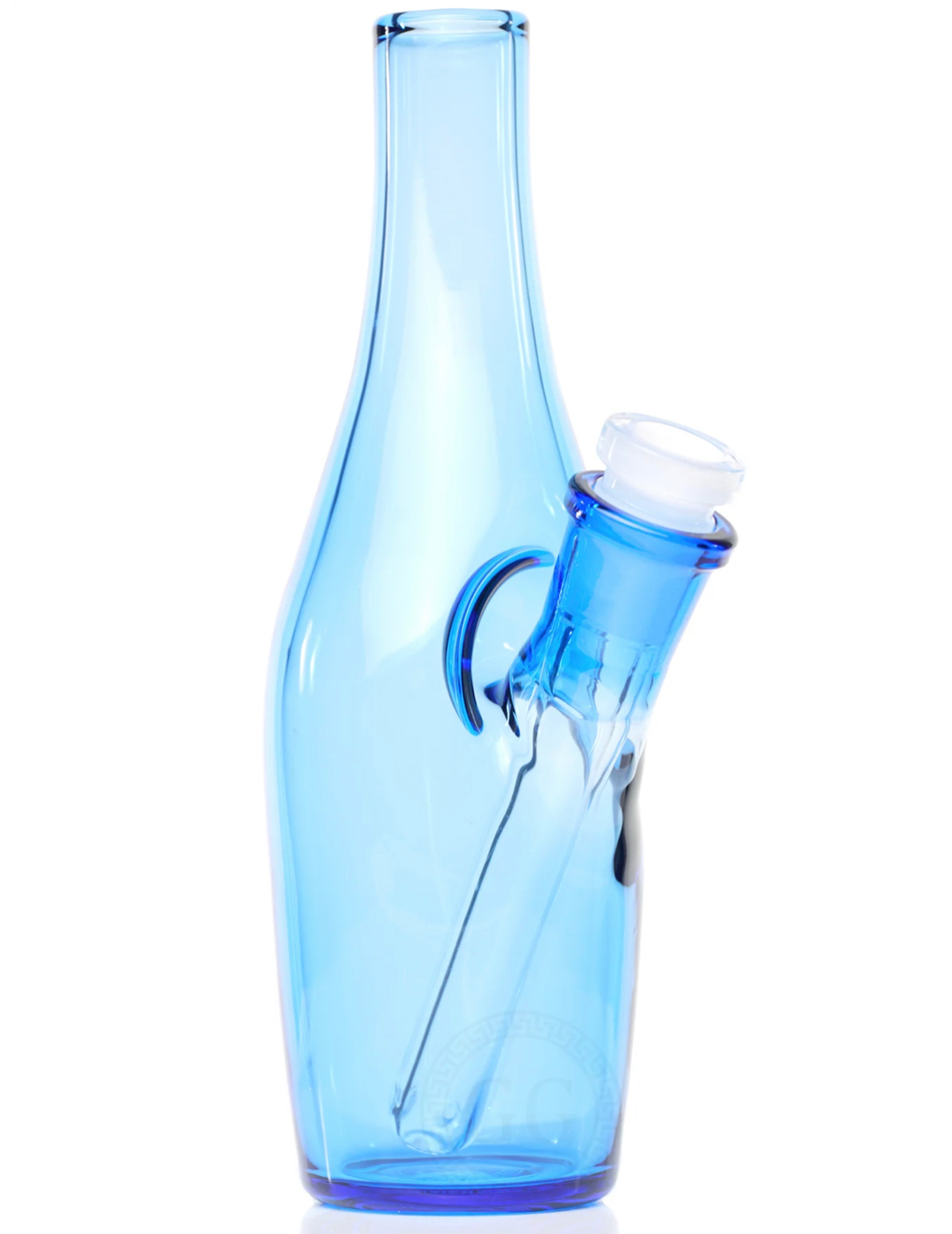 Preview pic of Greek Glass Saki Bottle 14mm, cobalt blue.