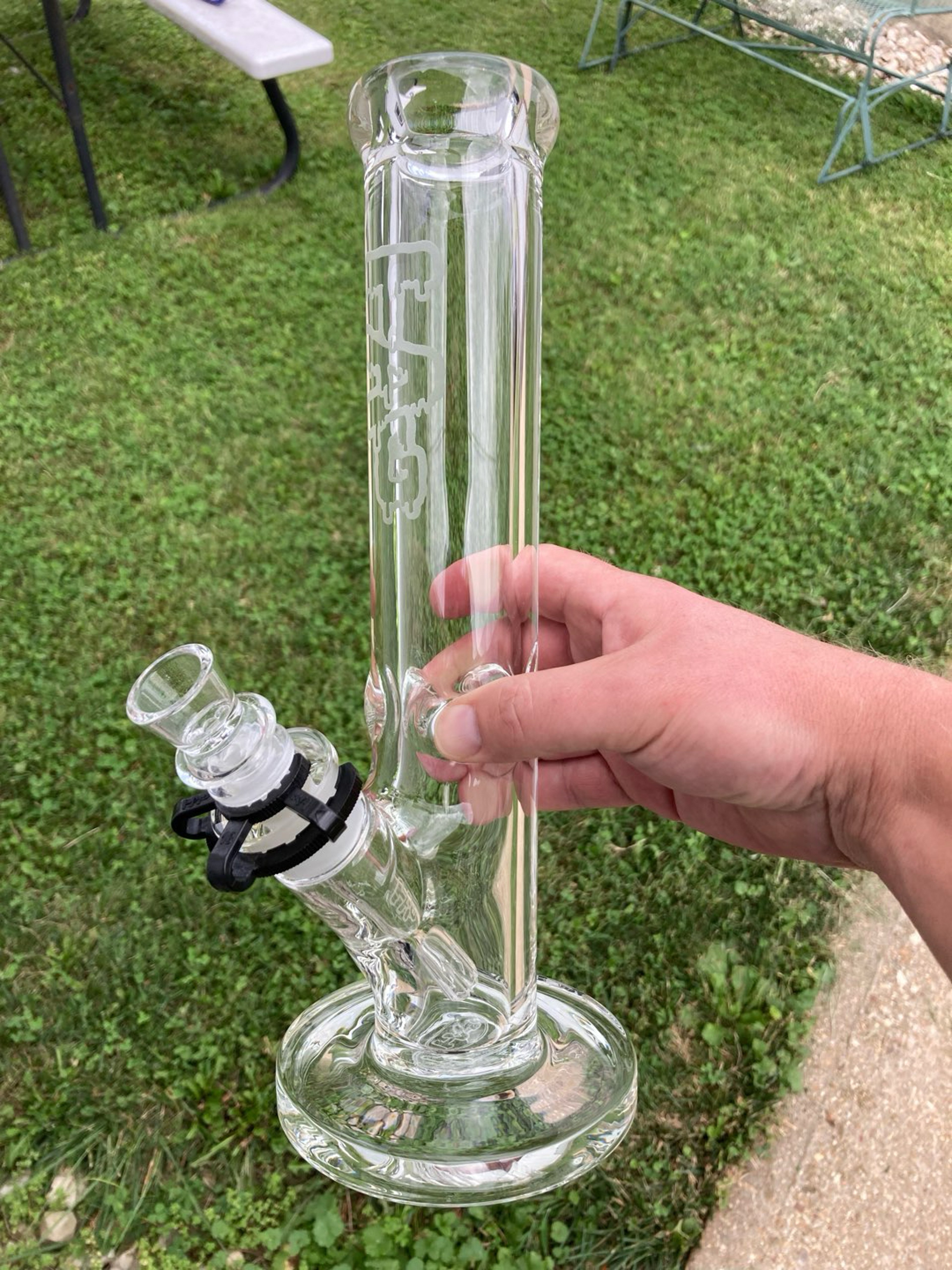 Preview pic of TAG 12” Straight Tube Bong 50x9mm 18/14