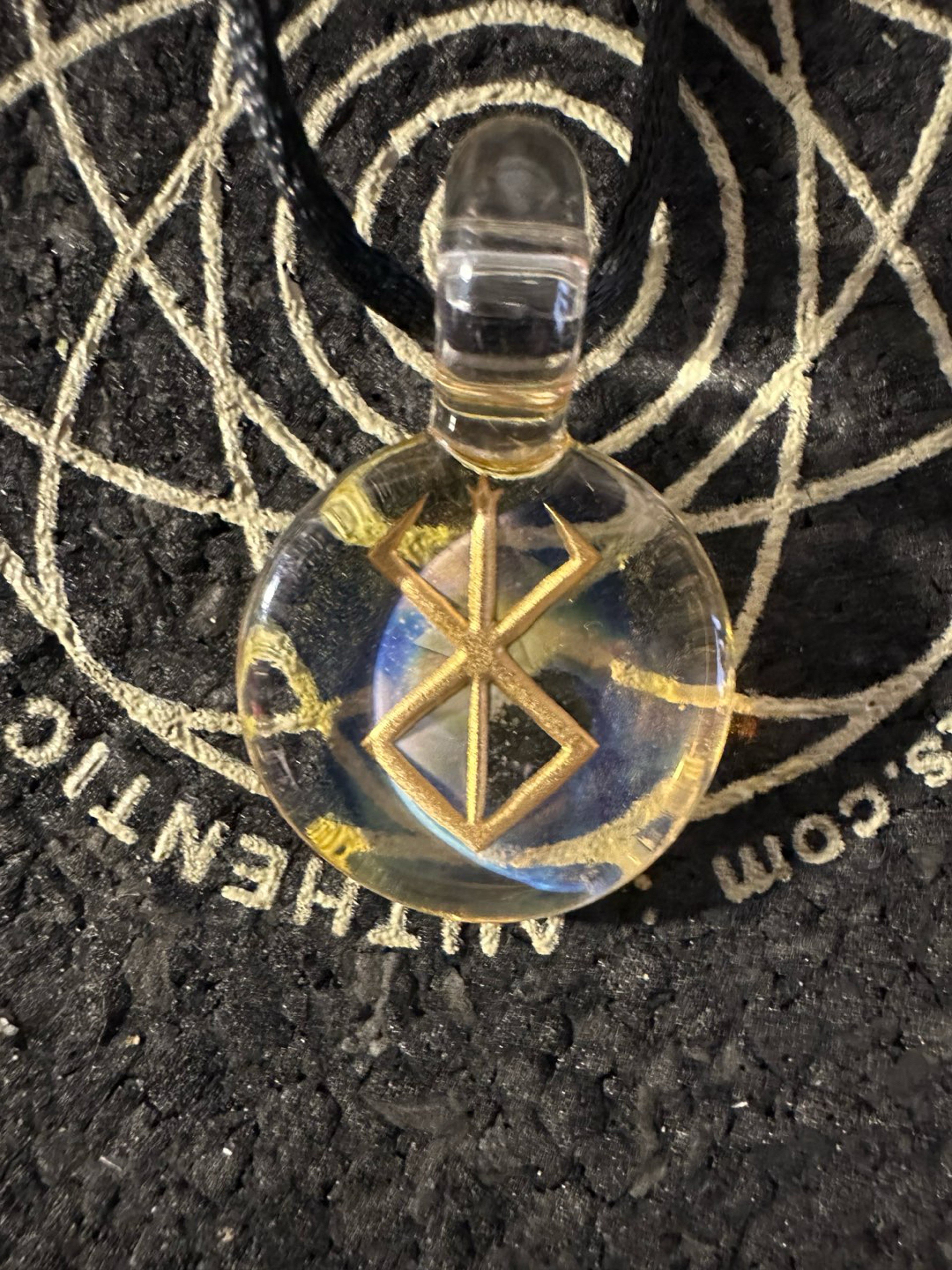 Alkaline Glass Curse Mark Pendant image 0