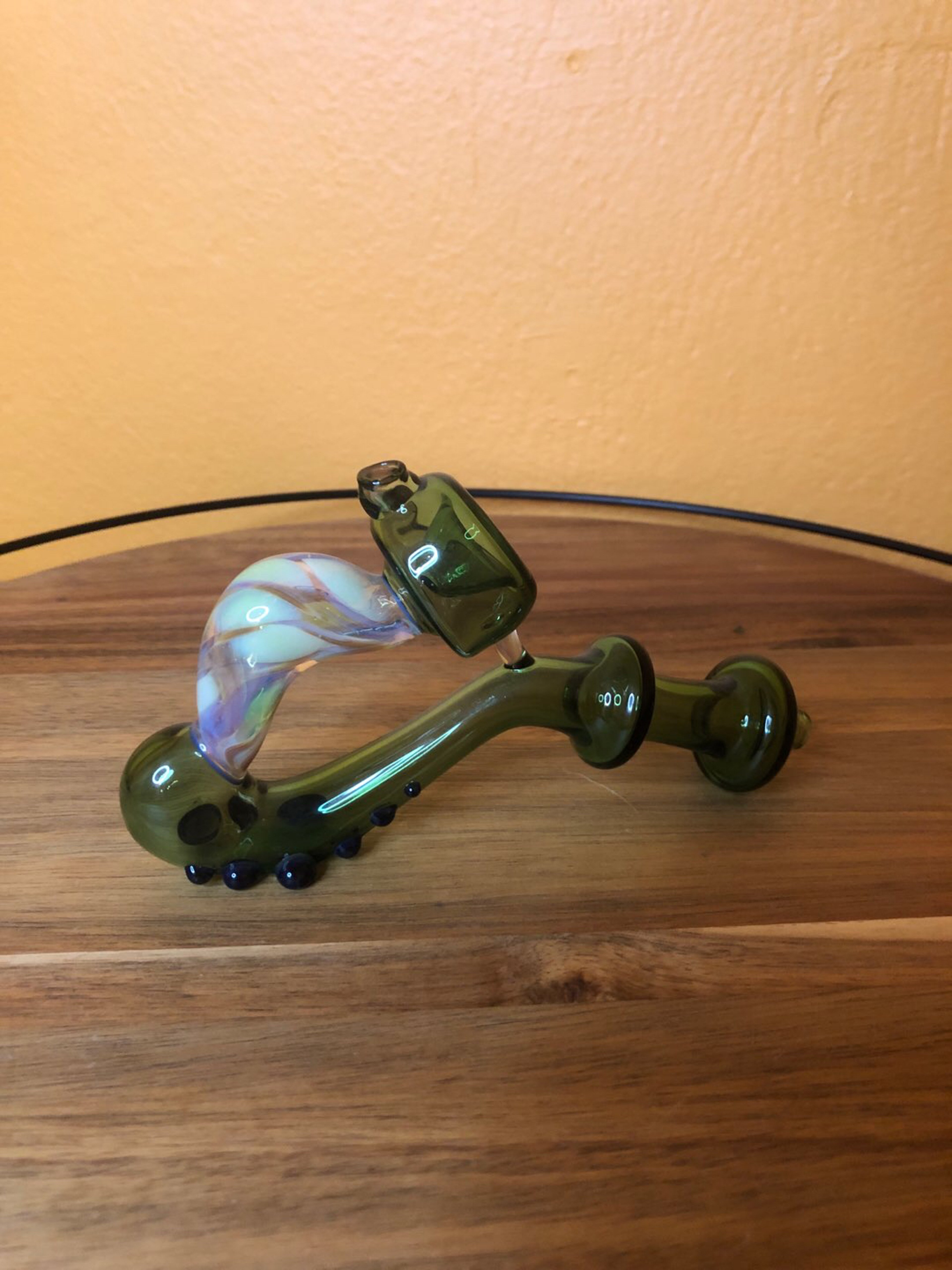 Preview pic of Bottle Green Fume Sherlock Pipe