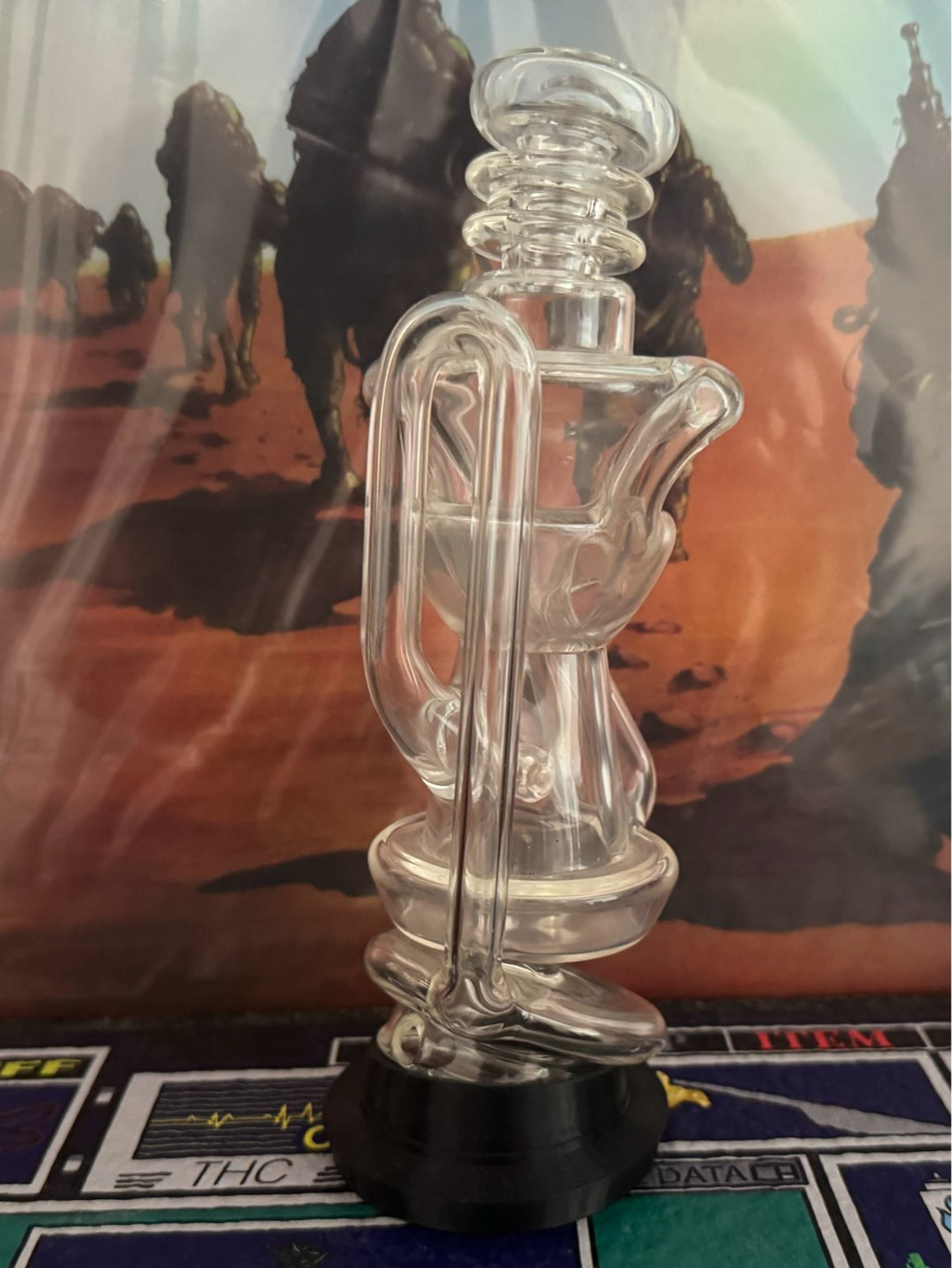 Preview pic of Sandalz Double Recycler Puffco Peak Glass Top