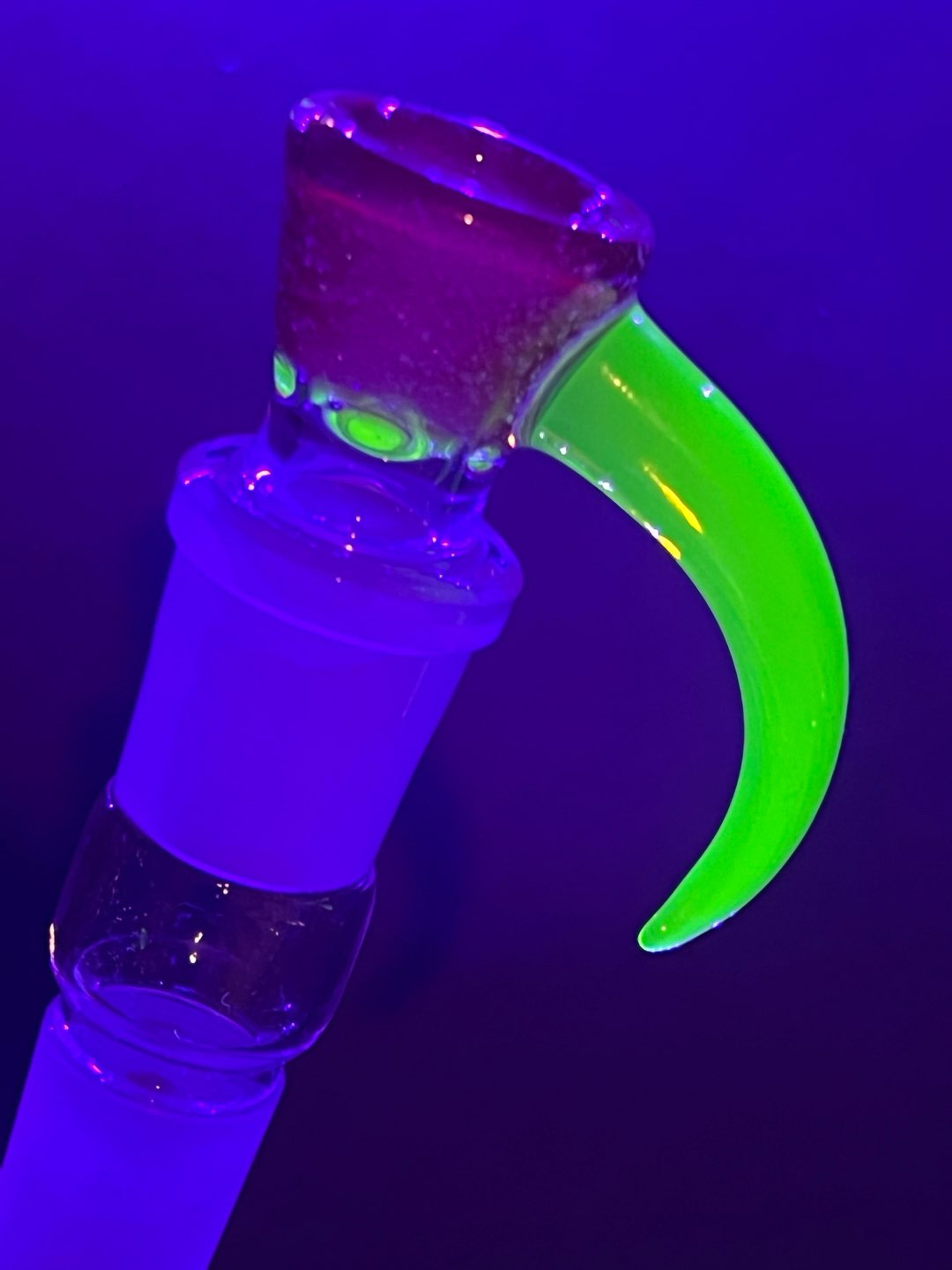 Preview pic of Cooper Glass 18mm 4 hole Slide UV Citrine and Cropal over Cherry