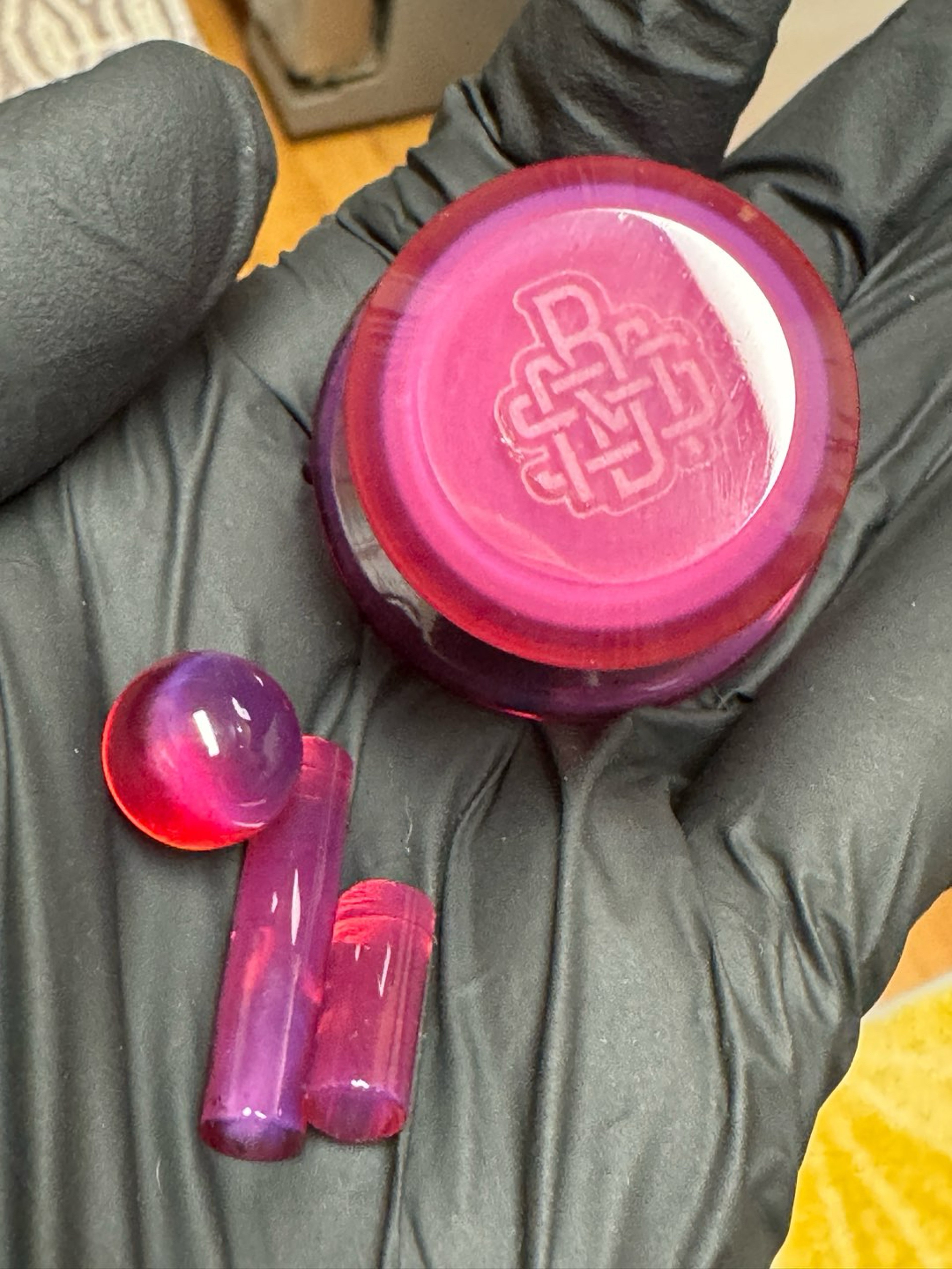 Preview pic of Bear Mountain Studios Telemagenta Slurper/Slurpee Ring Pop Set