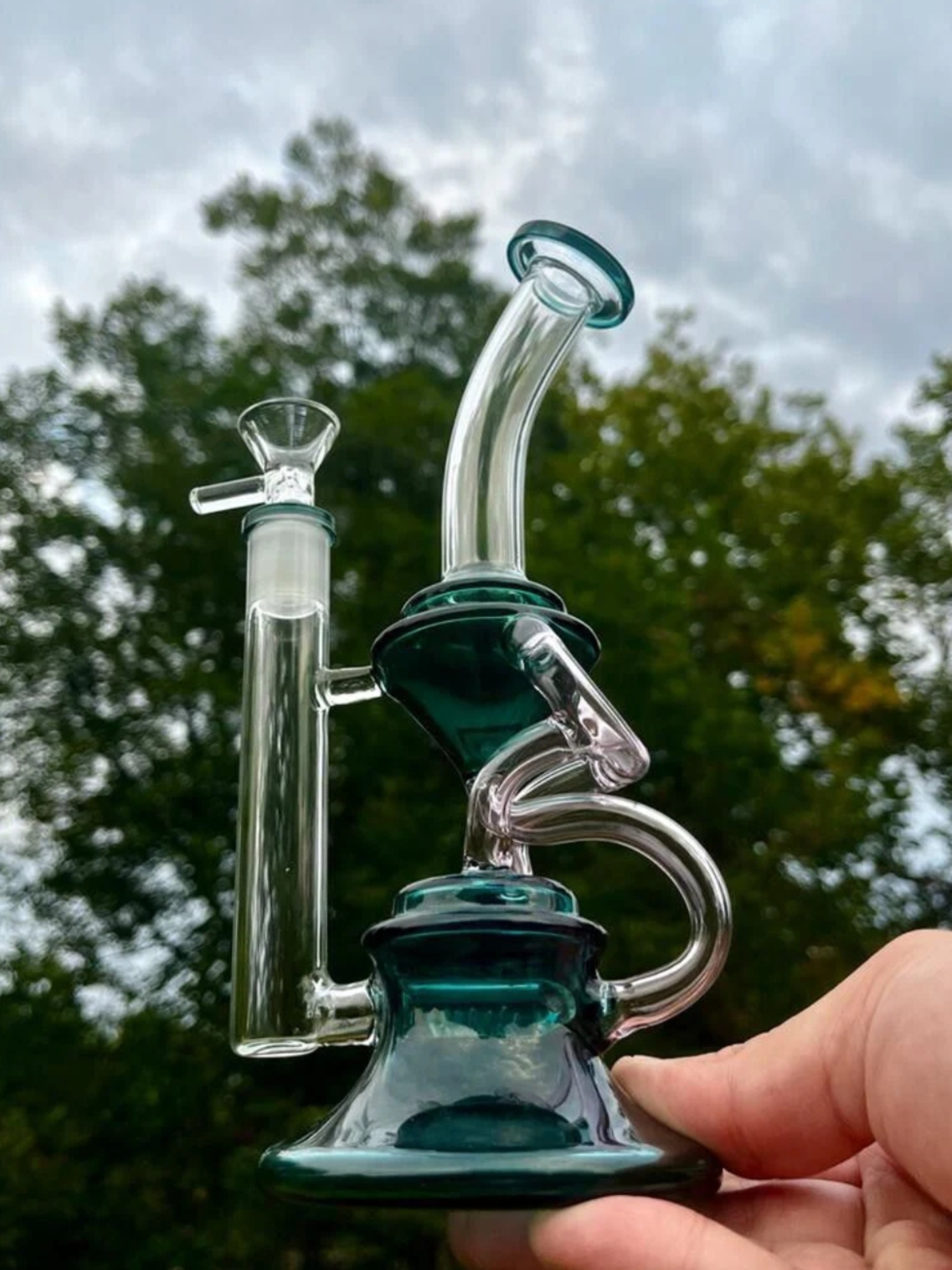 Preview pic of 9" Recycler Rig Smoking Water Bong