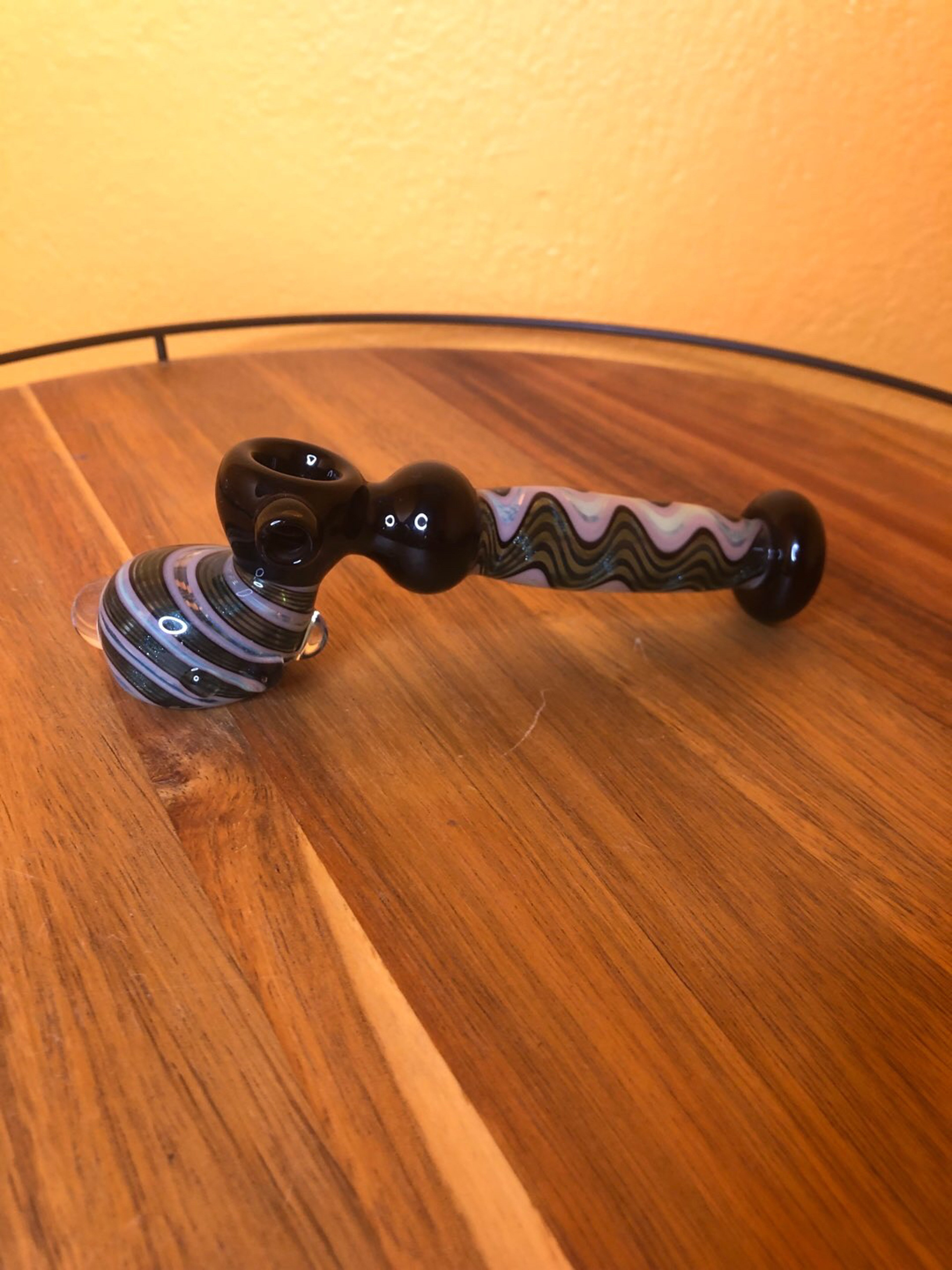 Preview pic of Retro Seafoam and Pink Shimmering Wiggle Pipe