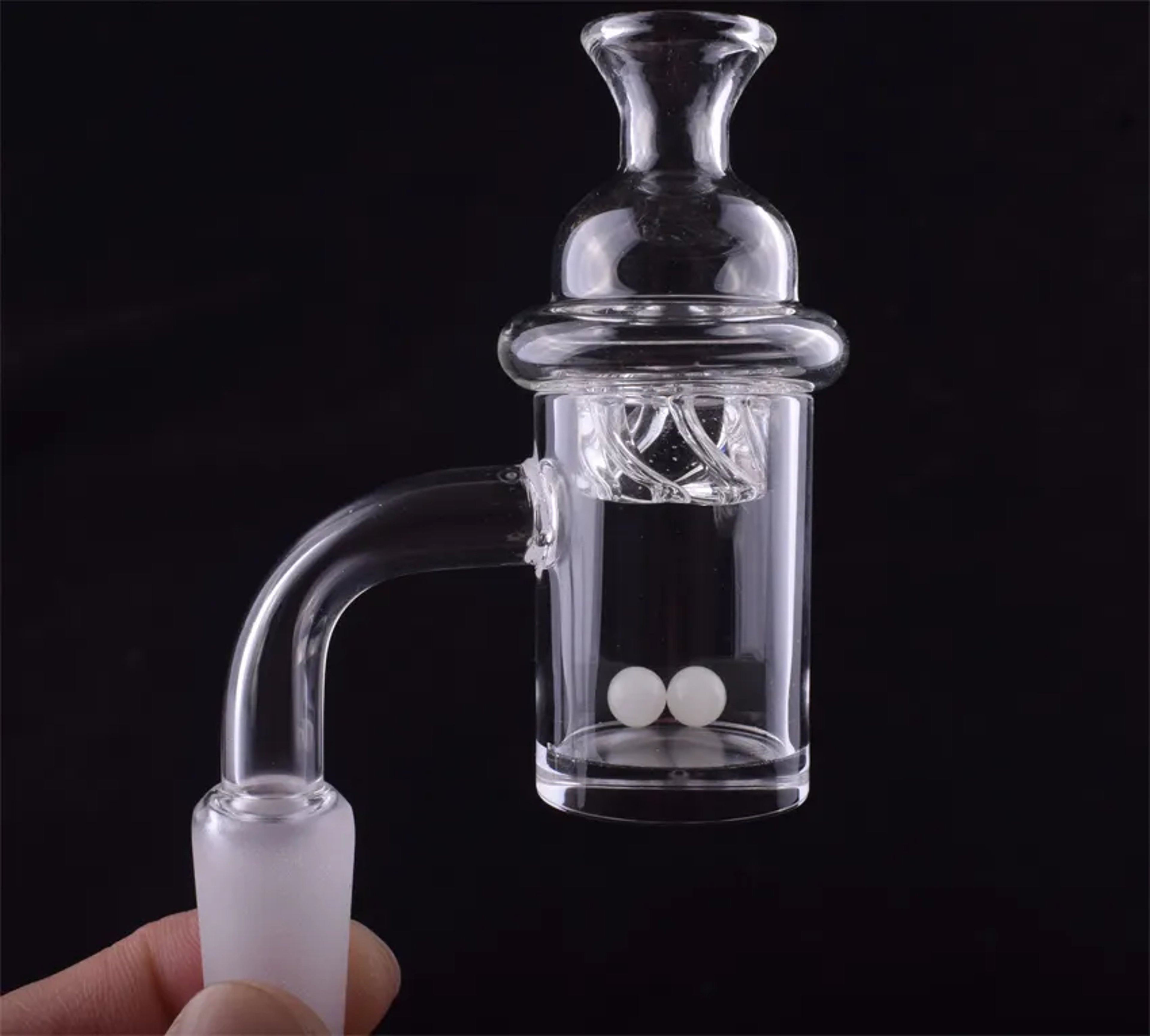 Preview pic of Quartz Banger & Carb Cap Set 25mm UV Pearls