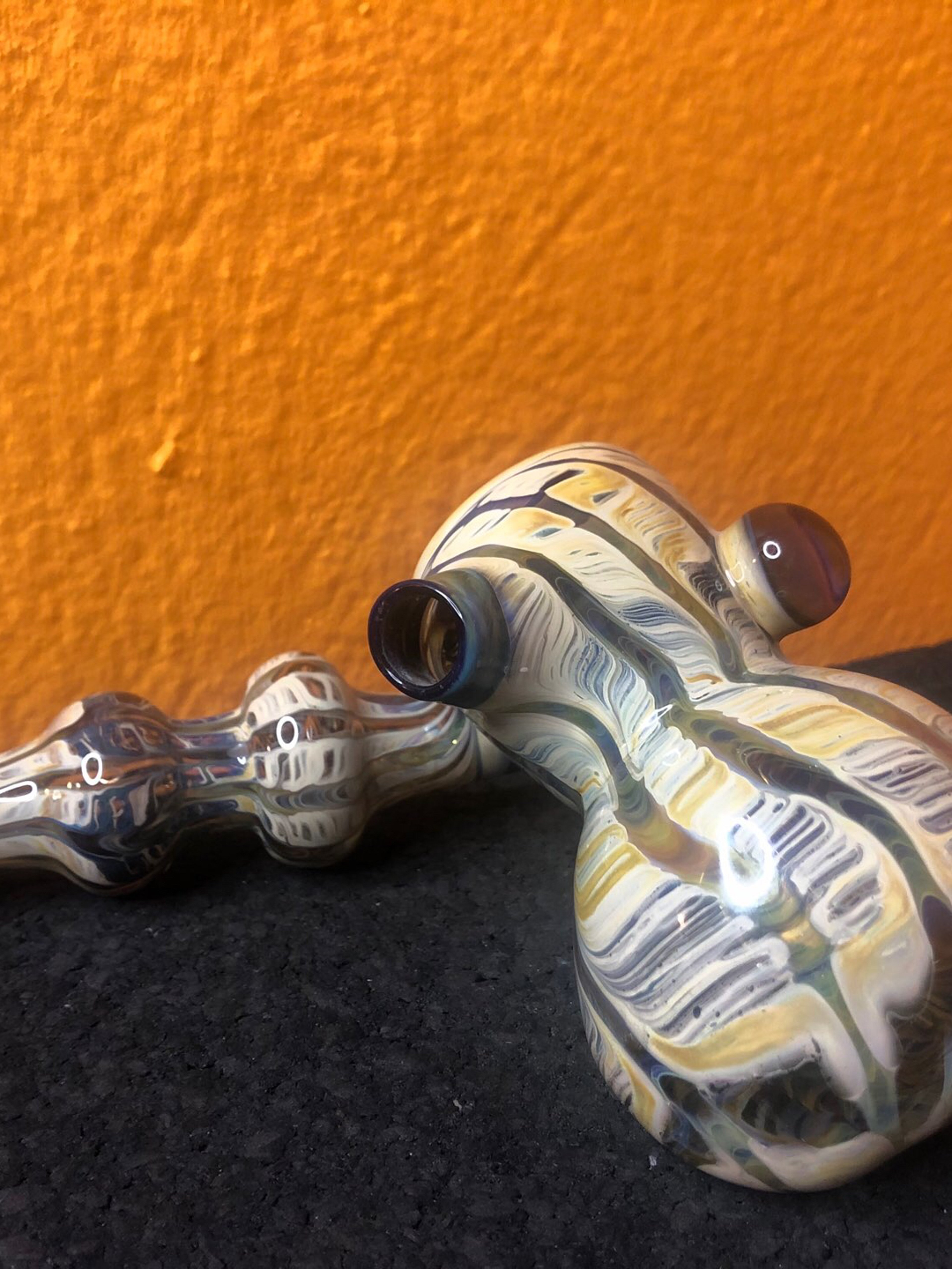 Preview pic of Blue and Beige Hammer Bubbler