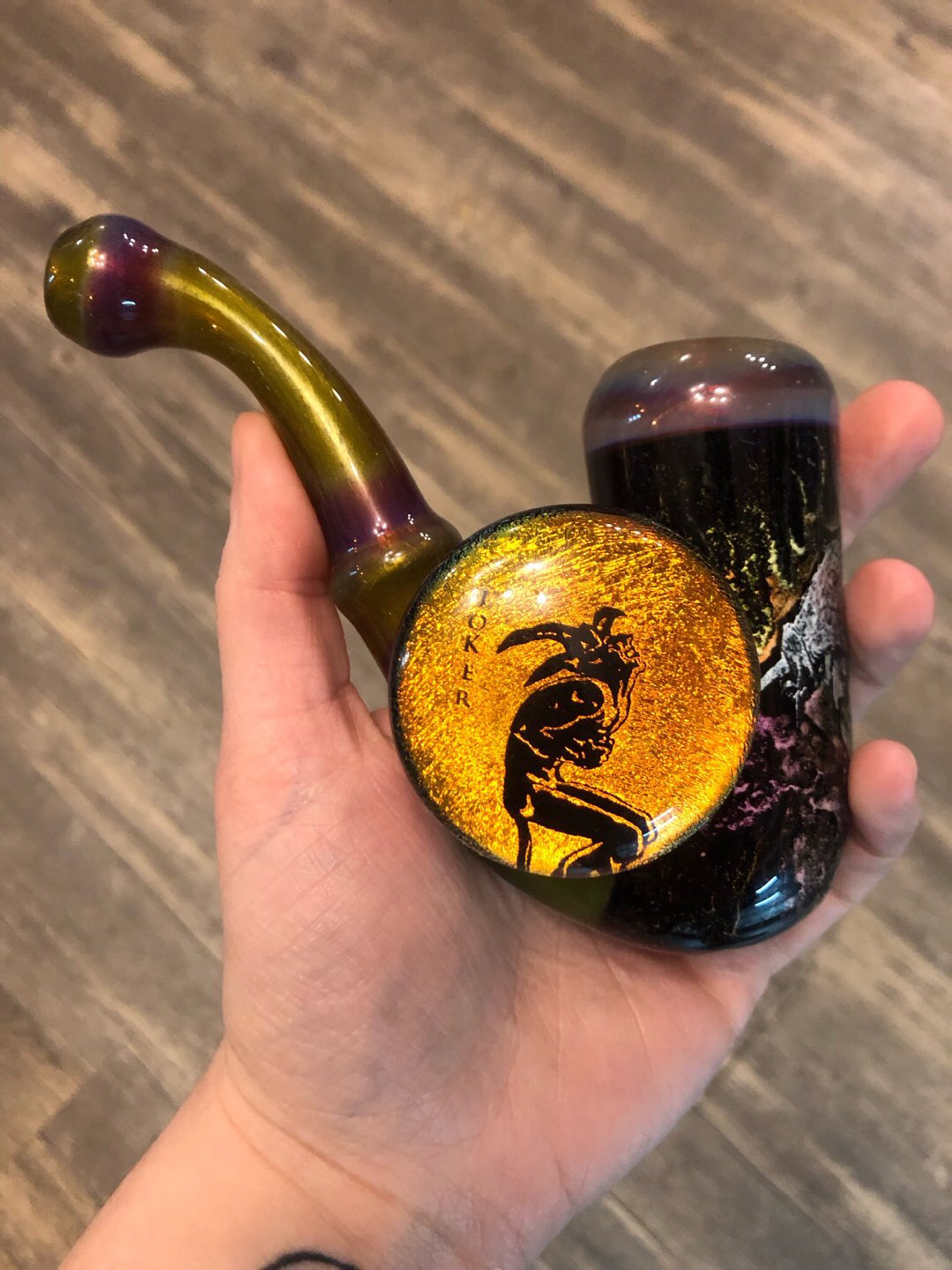Preview pic of The Joker Sherlock Hand Pipe by Berzerker