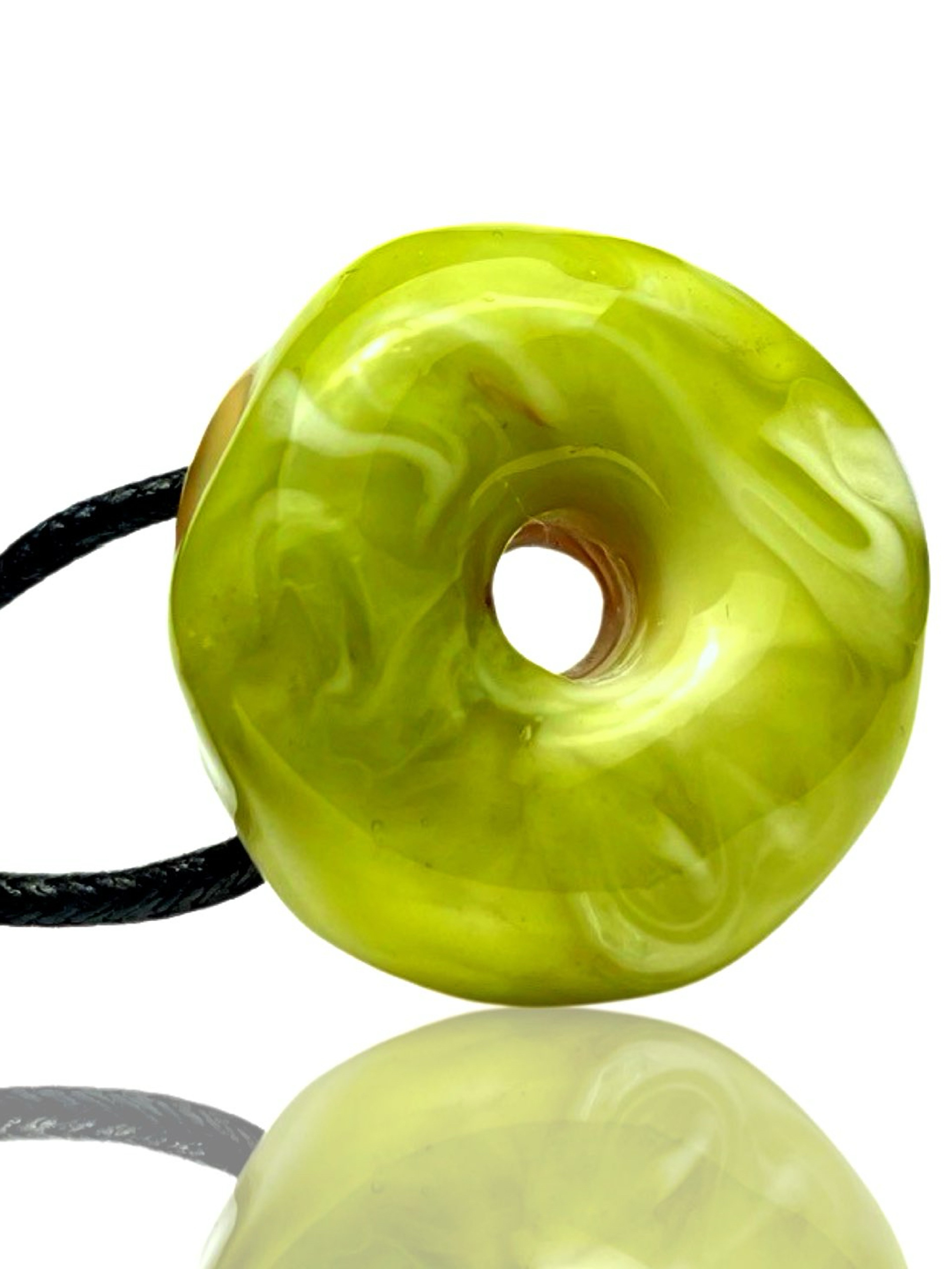 Preview pic of KGB Apple Marble Frosted Donut Pendant