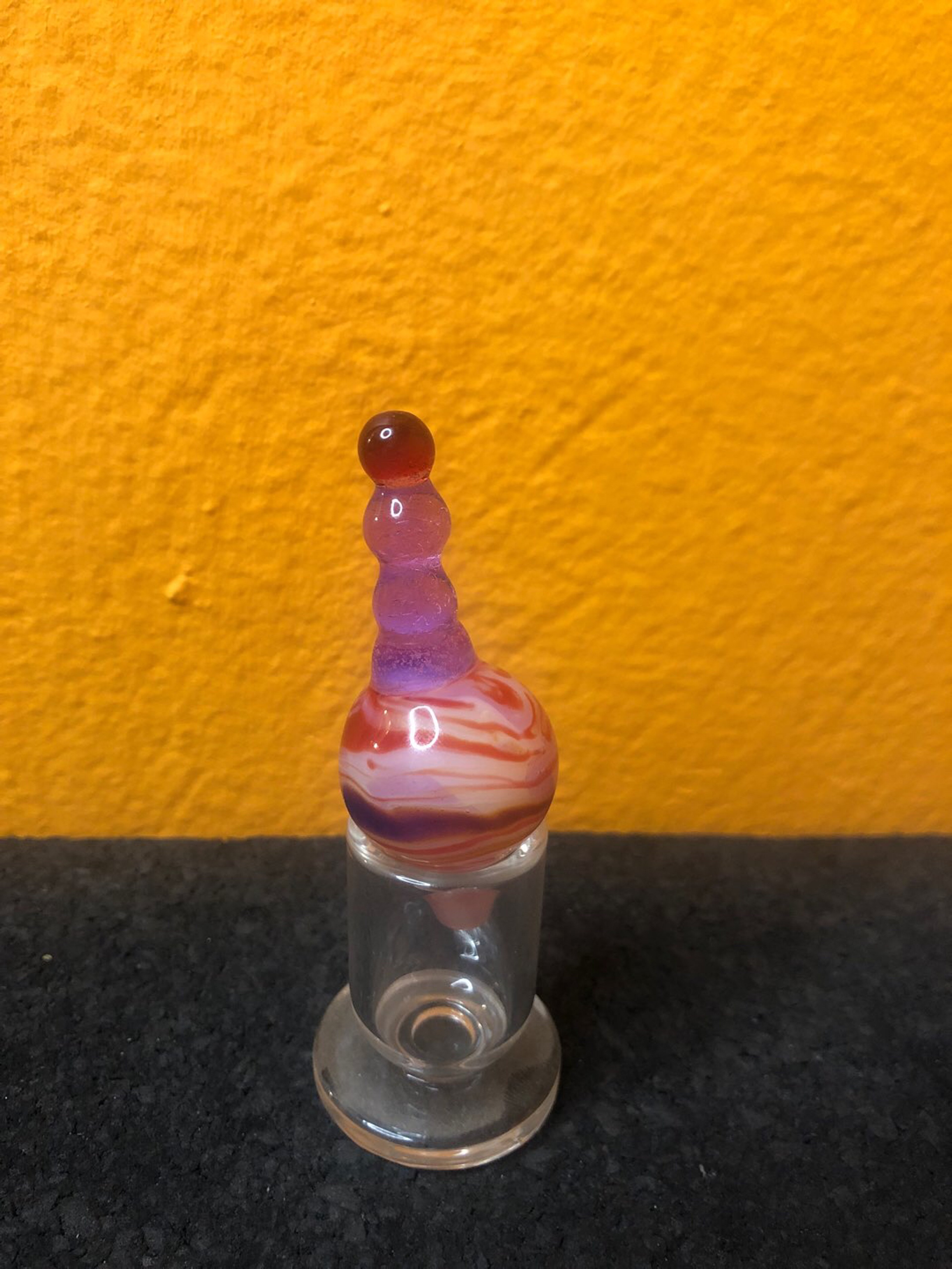 Lesbian Pride Colors Glass Bubble Carb Cap image 0