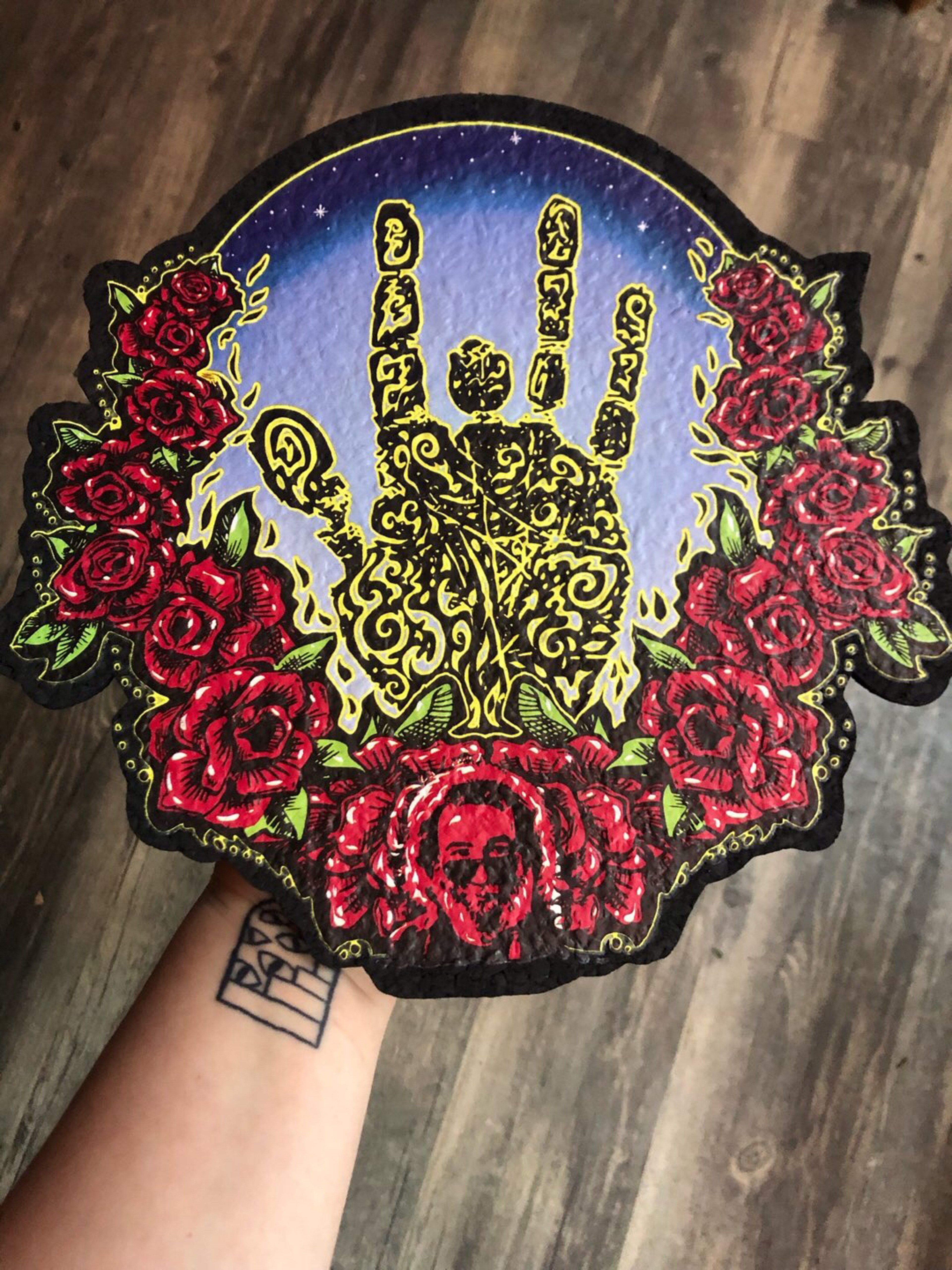 Preview pic of Garcia X East Coasters Jerry Hand of Roses Mood Mat