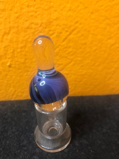 Preview pic of Purple and Gold Adventurine Bubble Carb Cap