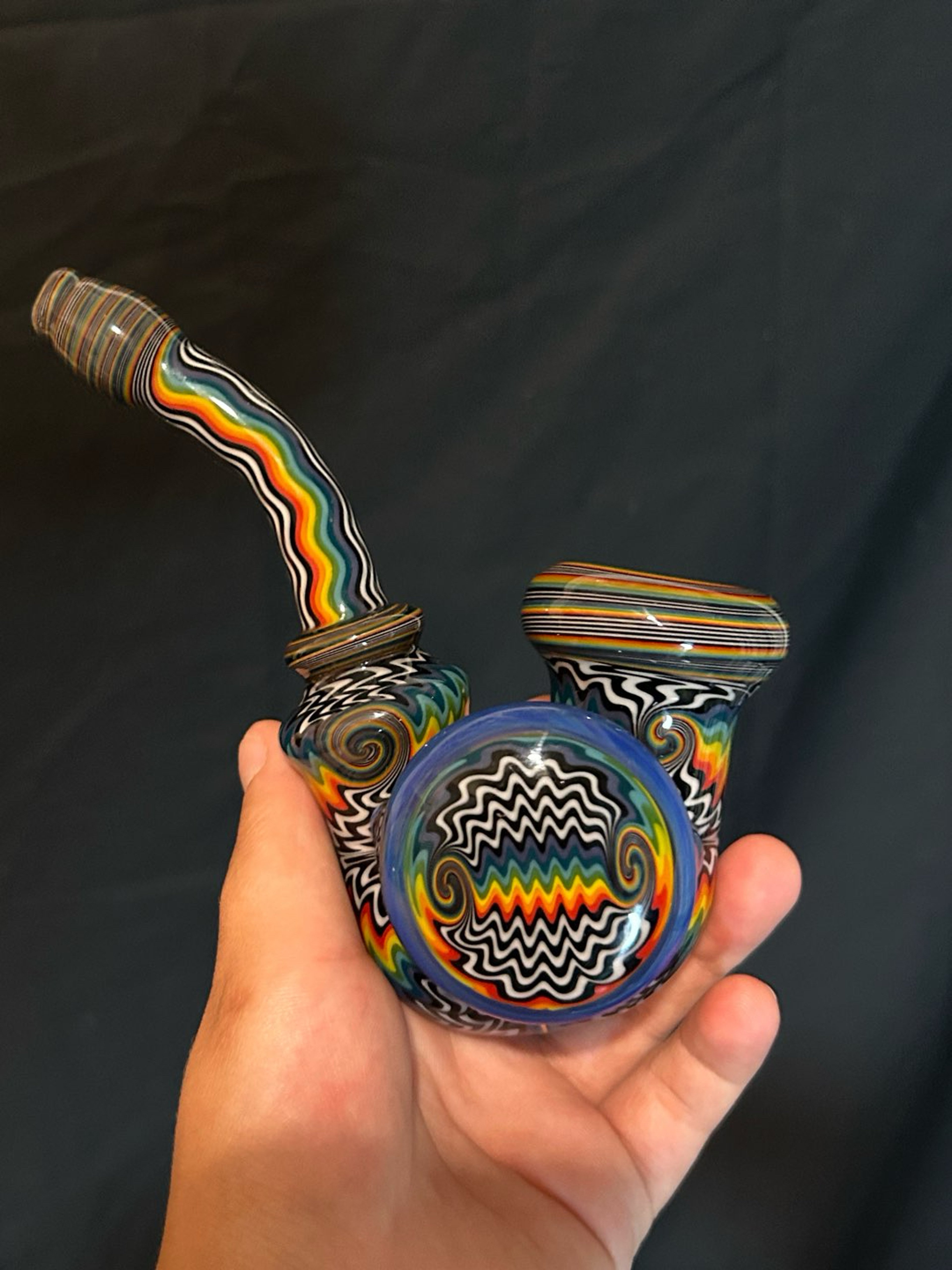 Preview pic of @Glasskatcreations wigwag Sherlock with screen
