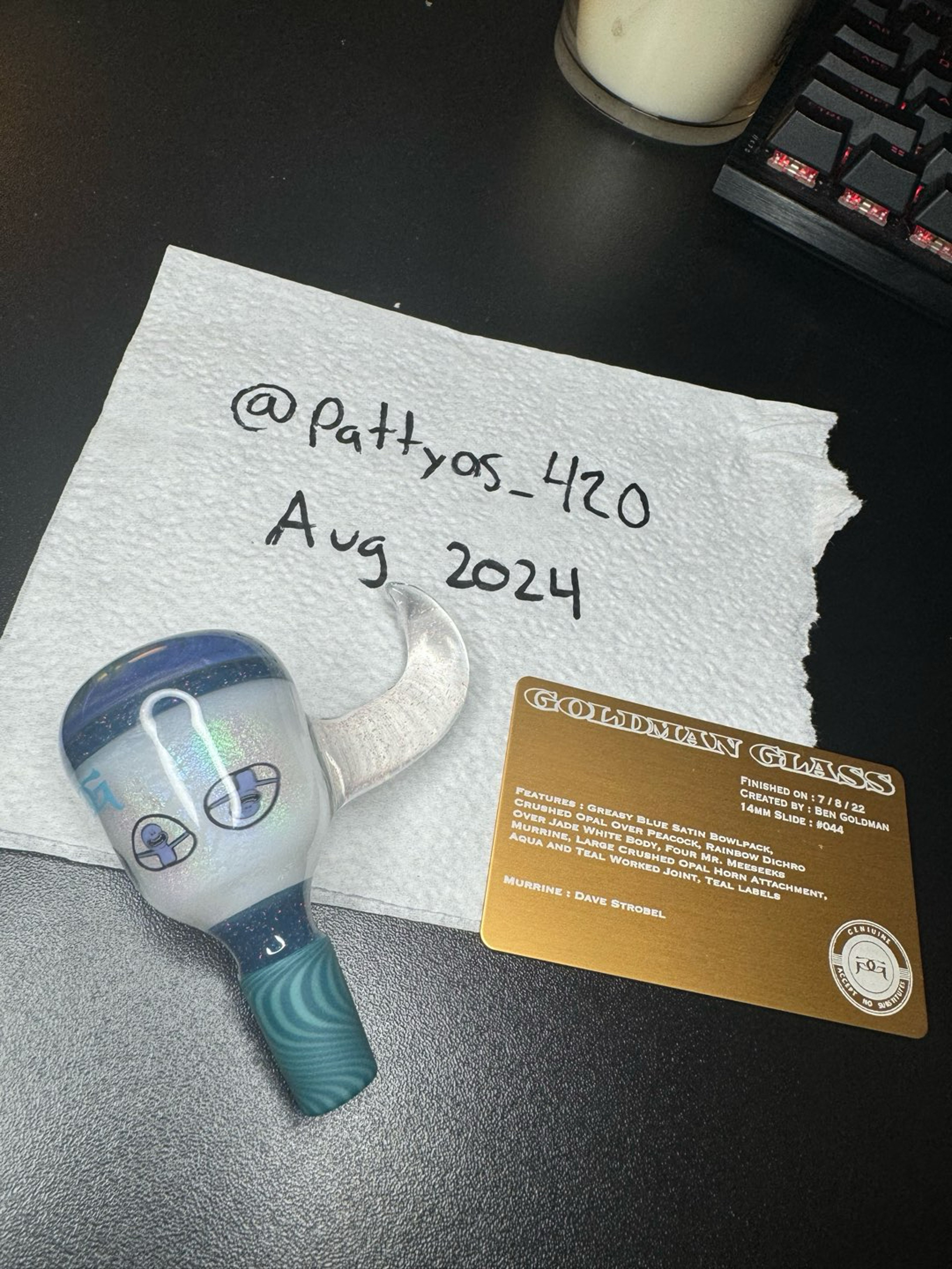 Preview pic of Goldman Mr. Meseeks Horn Slide