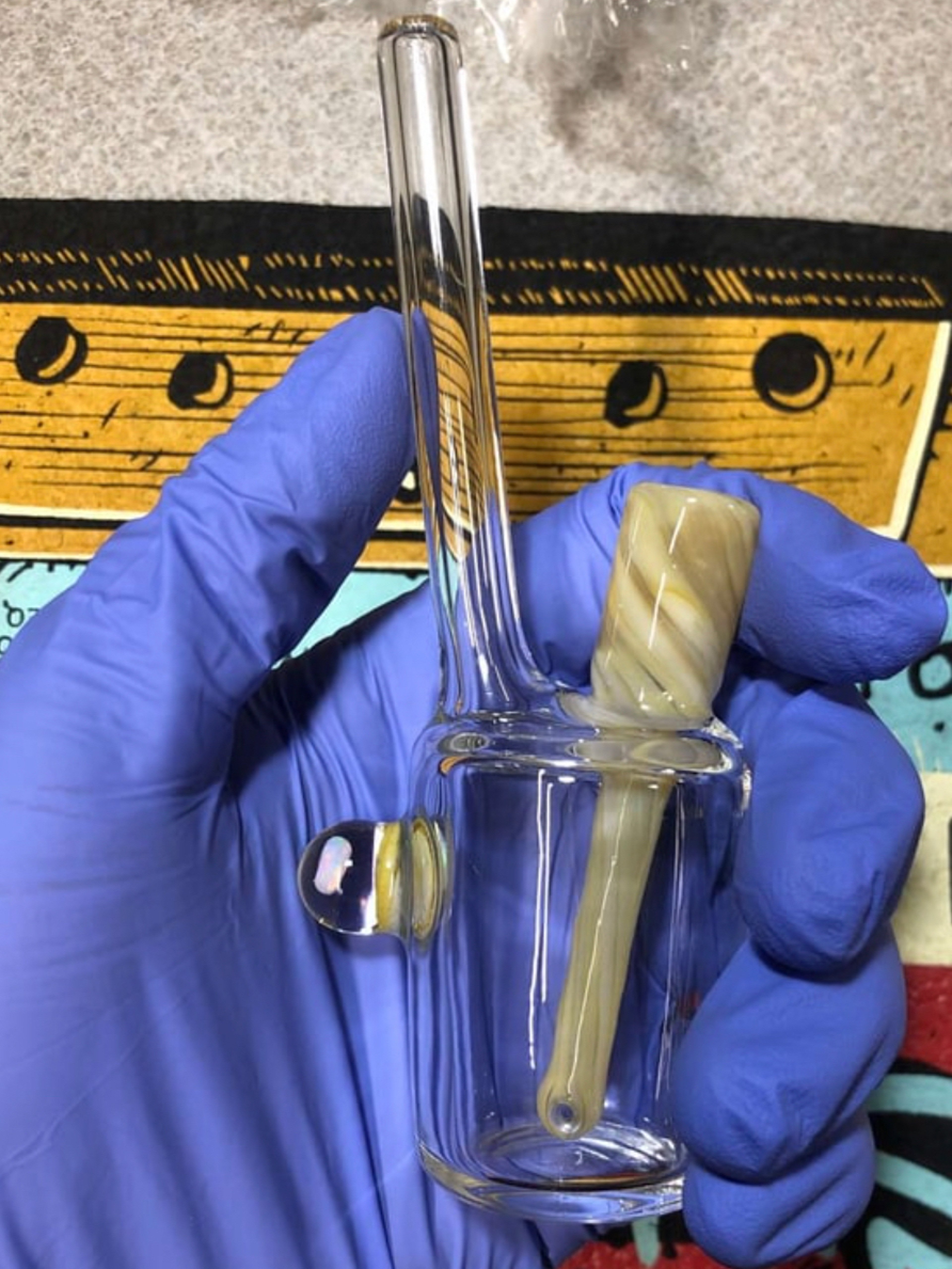 Preview pic of New OJ Flame sip cup rig, 10mm + Opal accent.