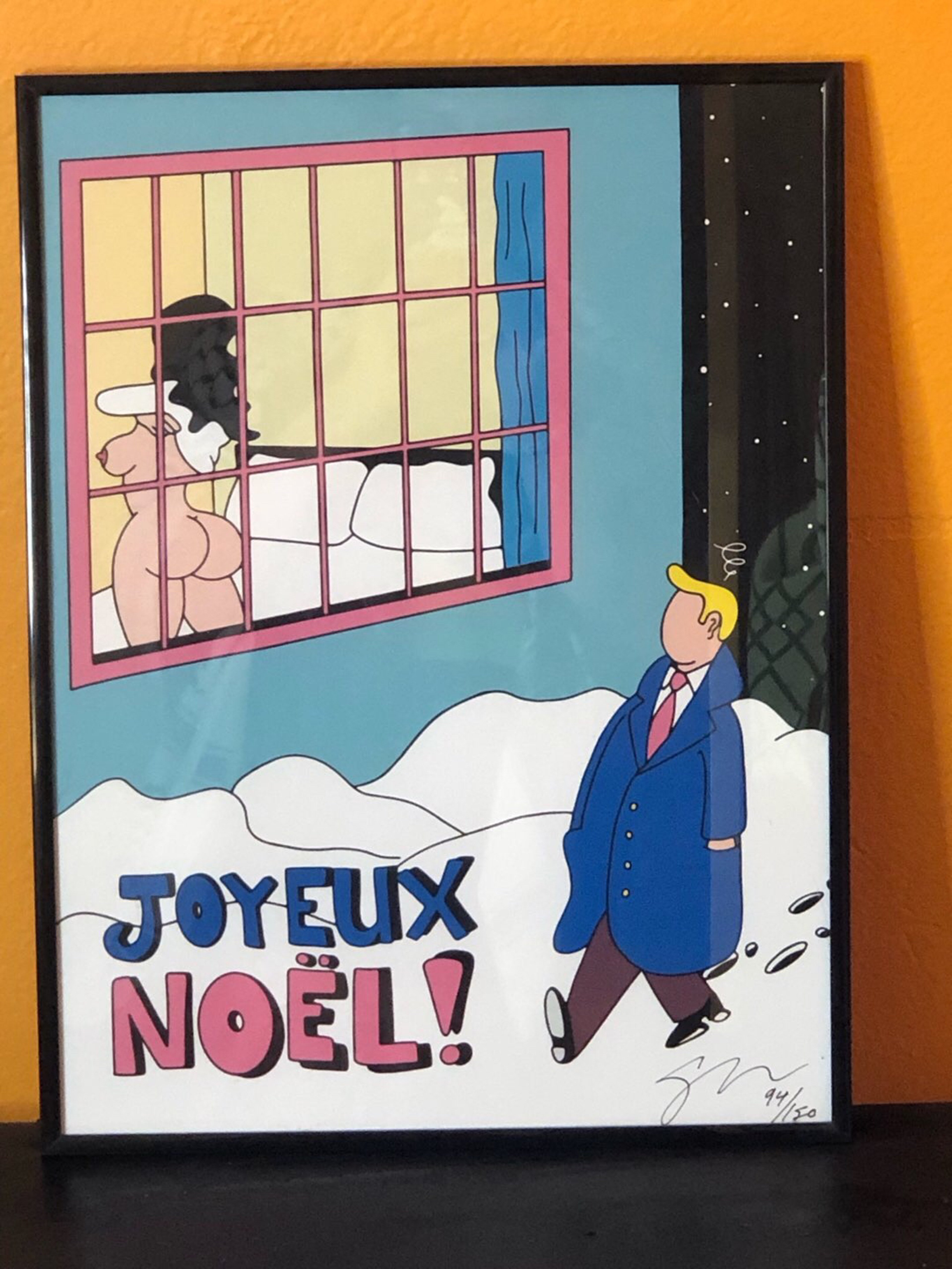 Joyeux Noël by Fucci French Modern Art Framed Numbered Art Print image 0