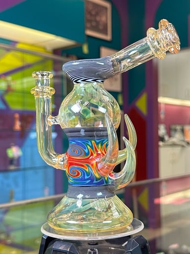 Preview pic of Fumed Rainbow WigWag by MattZGlass x WestieGlass