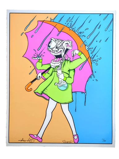 Preview pic of Aaron Brooks x Slinger "Slinger Collab (Orange / Blue)" Print