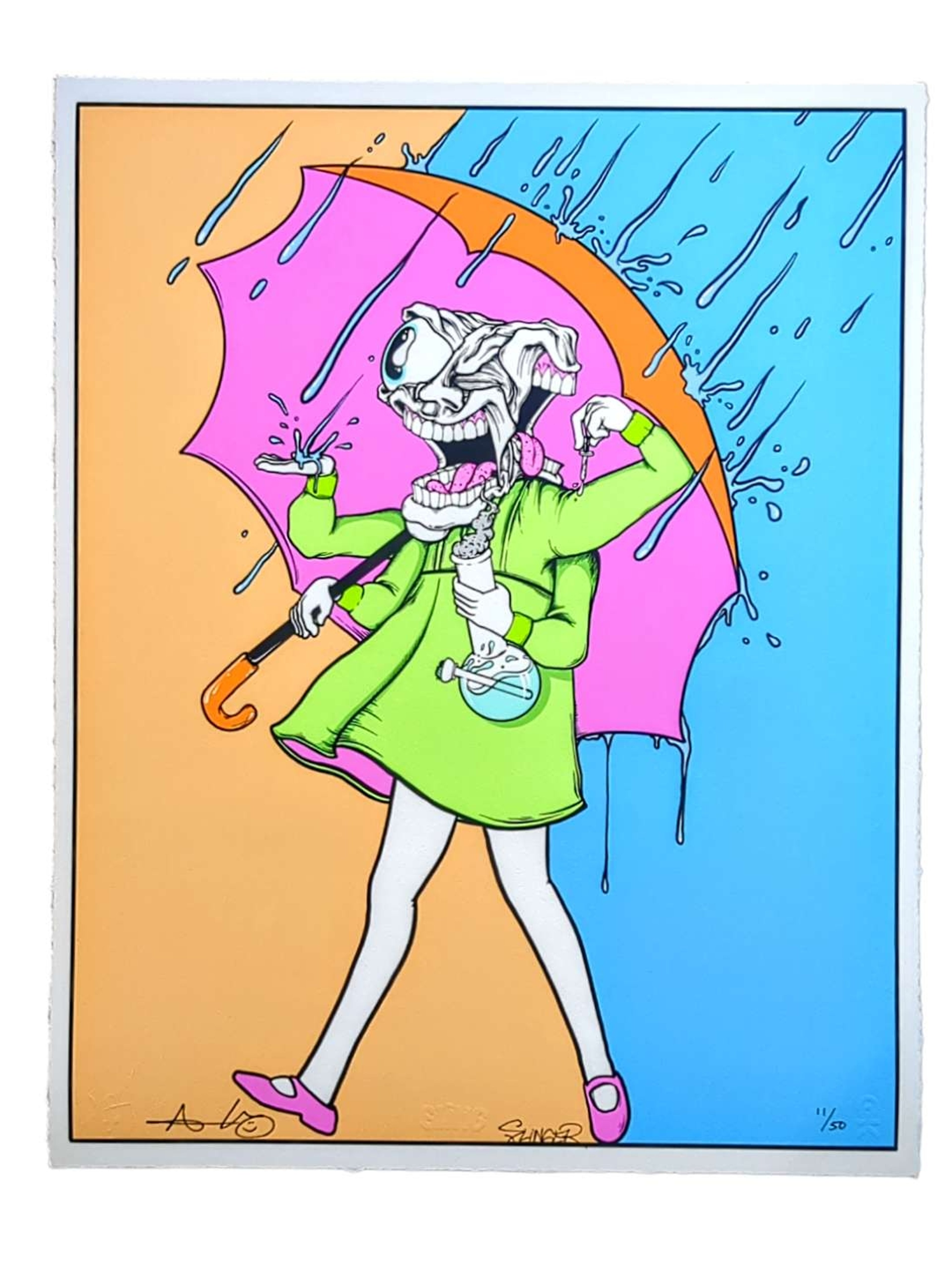 Preview pic of Aaron Brooks x Slinger "Slinger Collab (Orange / Blue)" Print
