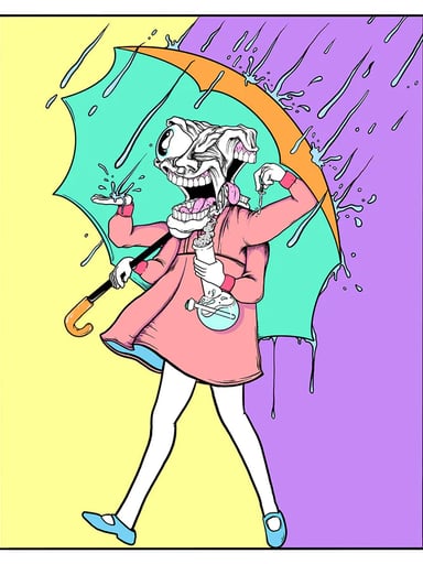 Preview pic of Aaron Brooks x Slinger "Slinger Collab (Purple / Yellow)" Print