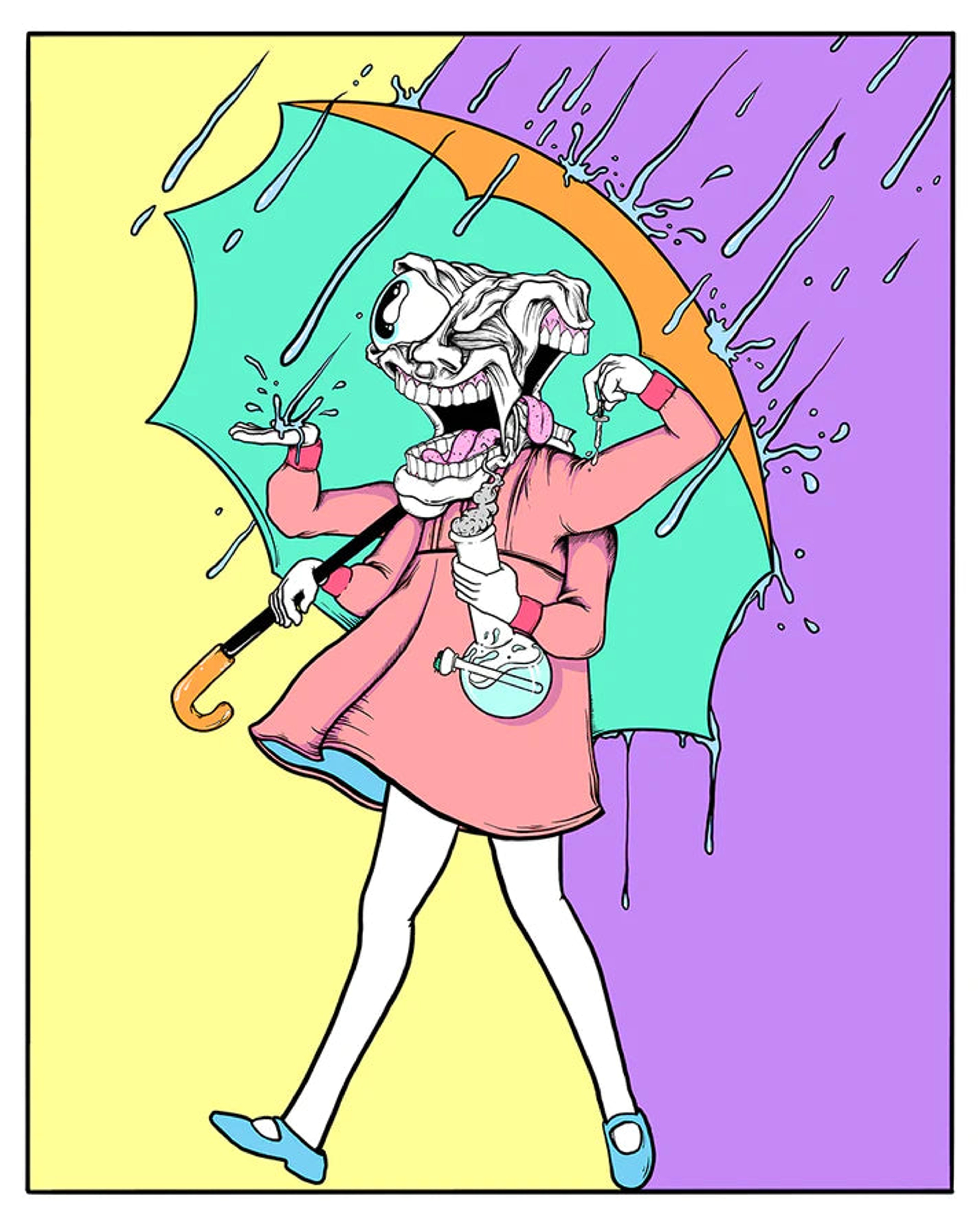 Preview pic of Aaron Brooks x Slinger "Slinger Collab (Purple / Yellow)" Print