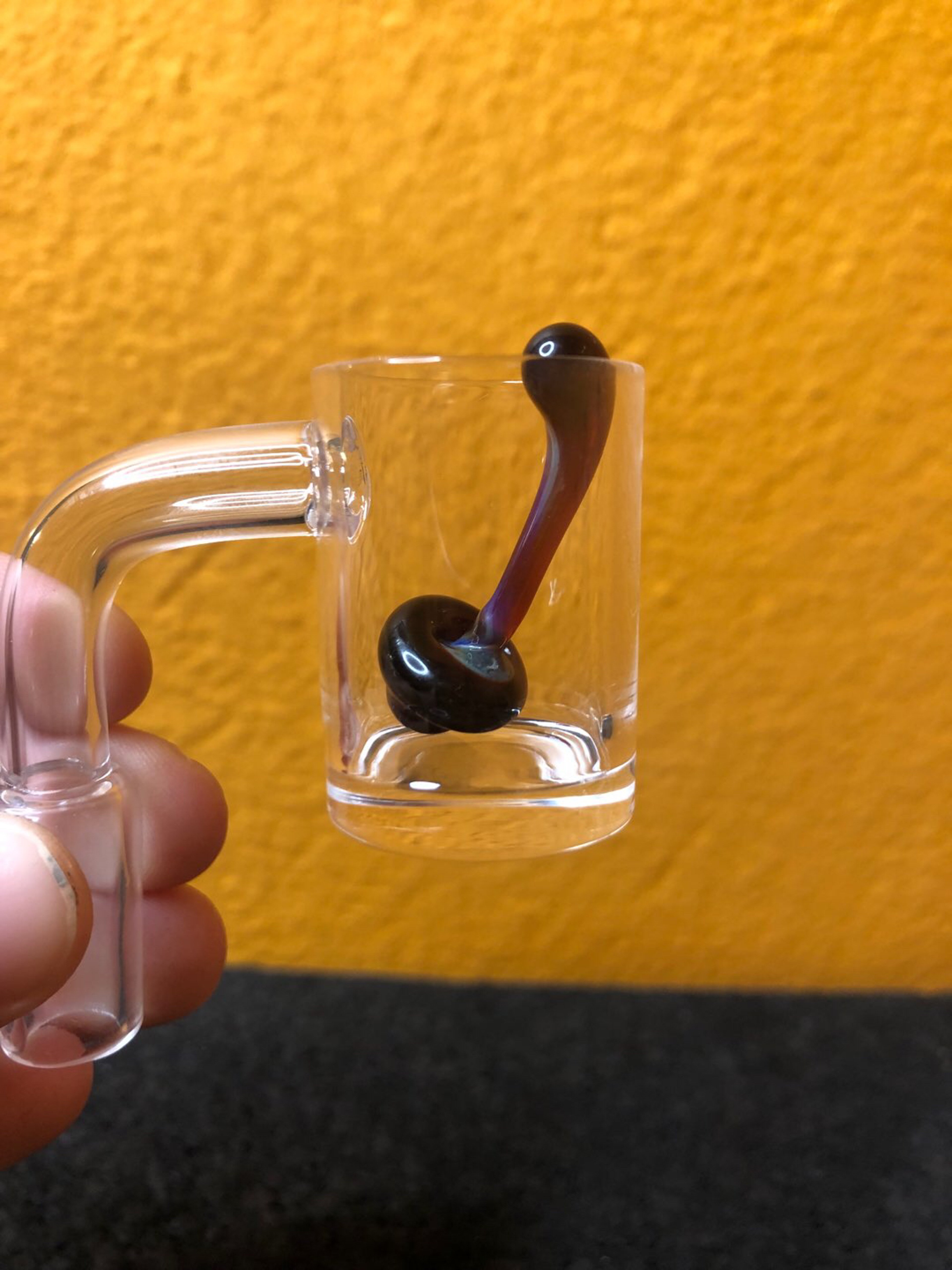 Deep Purple Shroom Glass Terp Slurper Pearl image 0