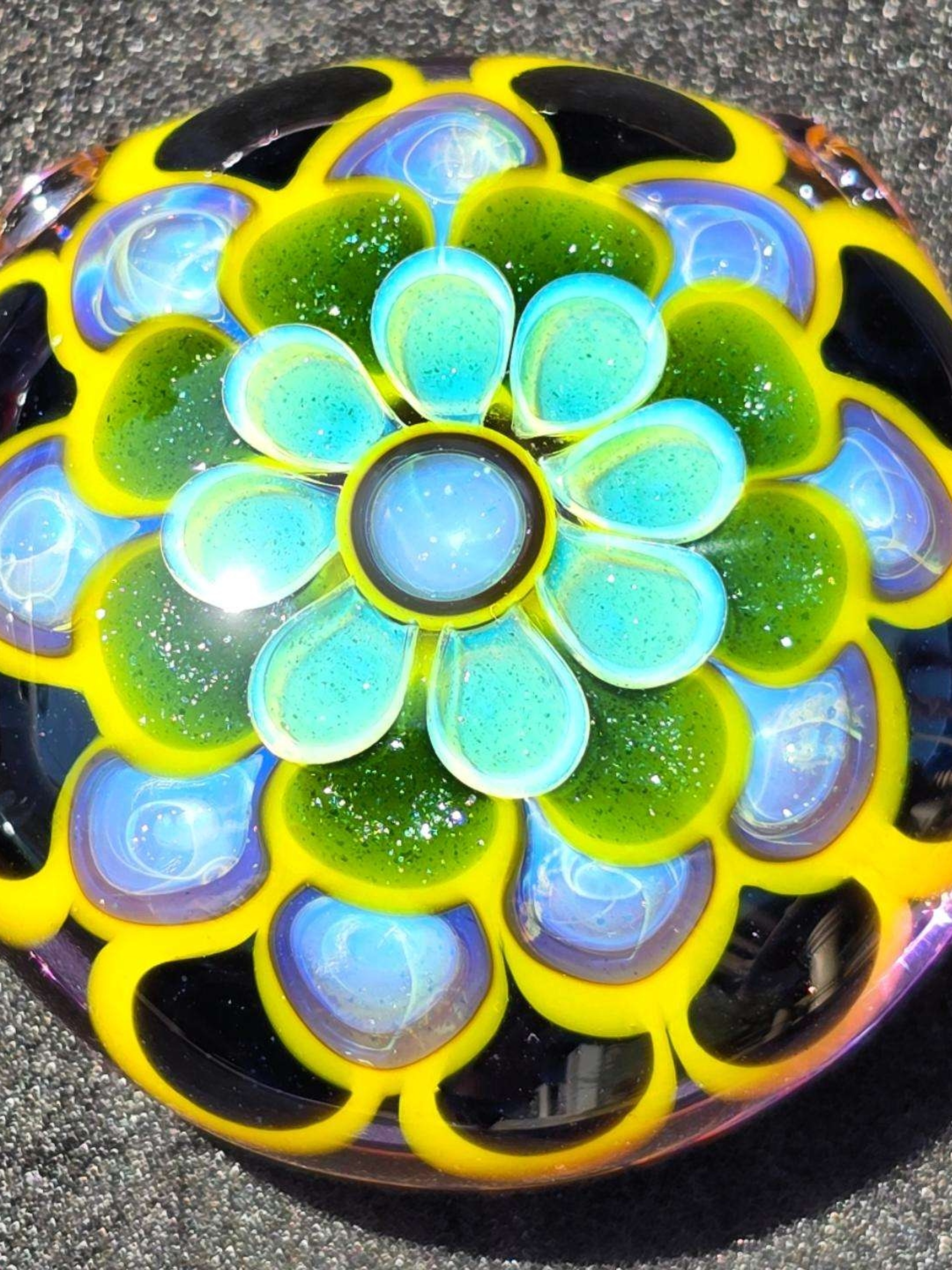 Preview pic of Dotstack Hollow Glass Pendant 2"