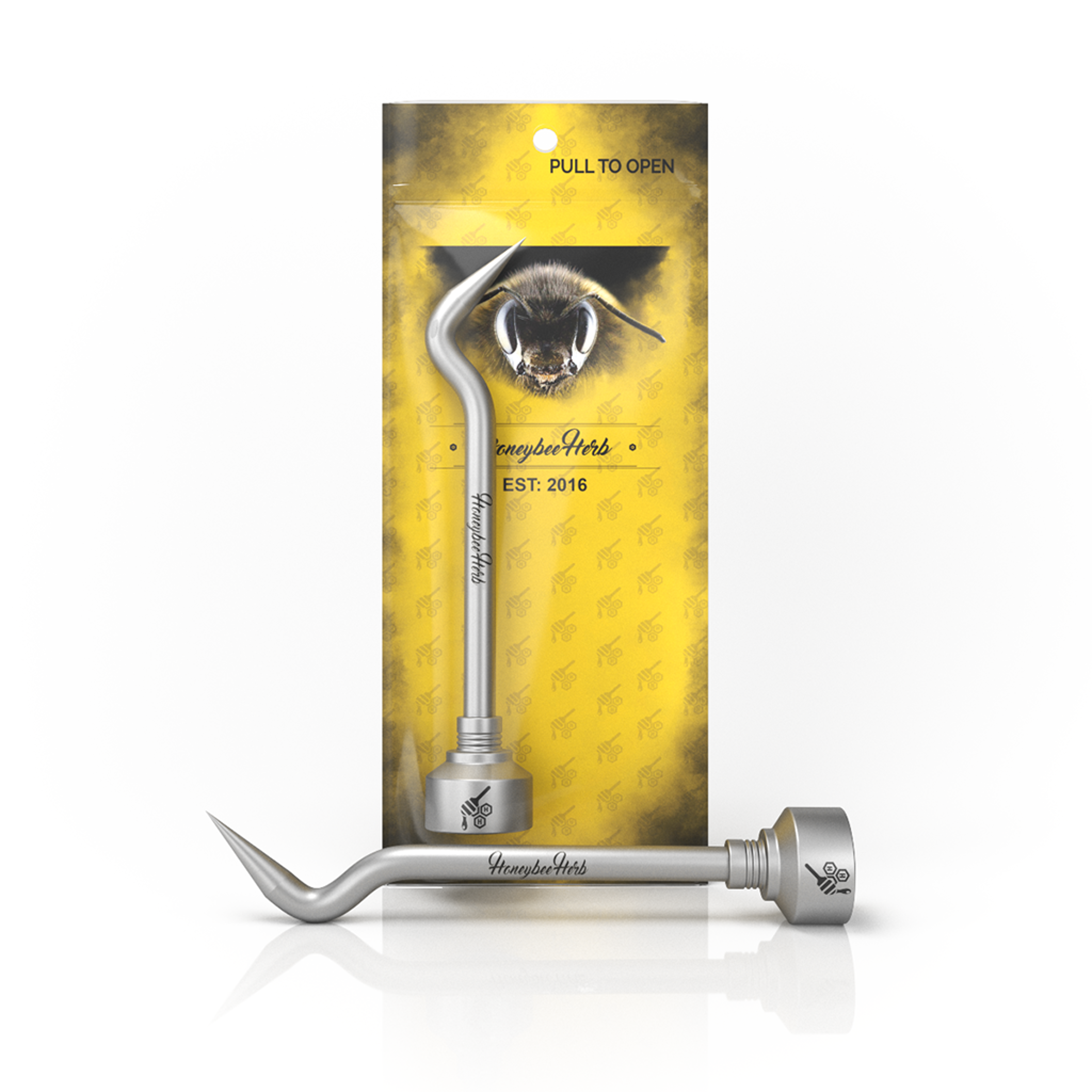 TITANIUM BENT PENCIL WITH CARB CAP image 0