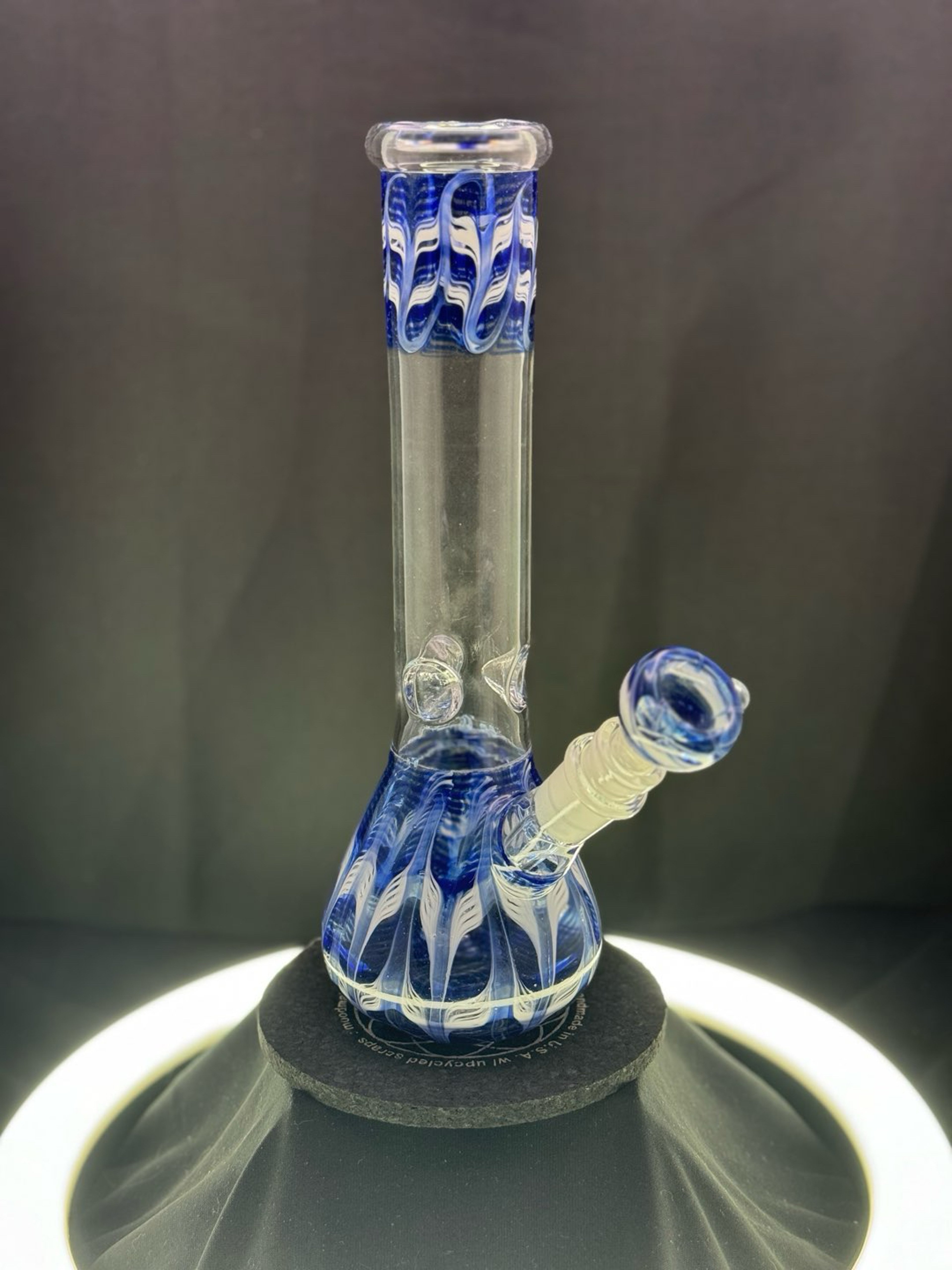Preview pic of Blue and White Beaker with matching slide