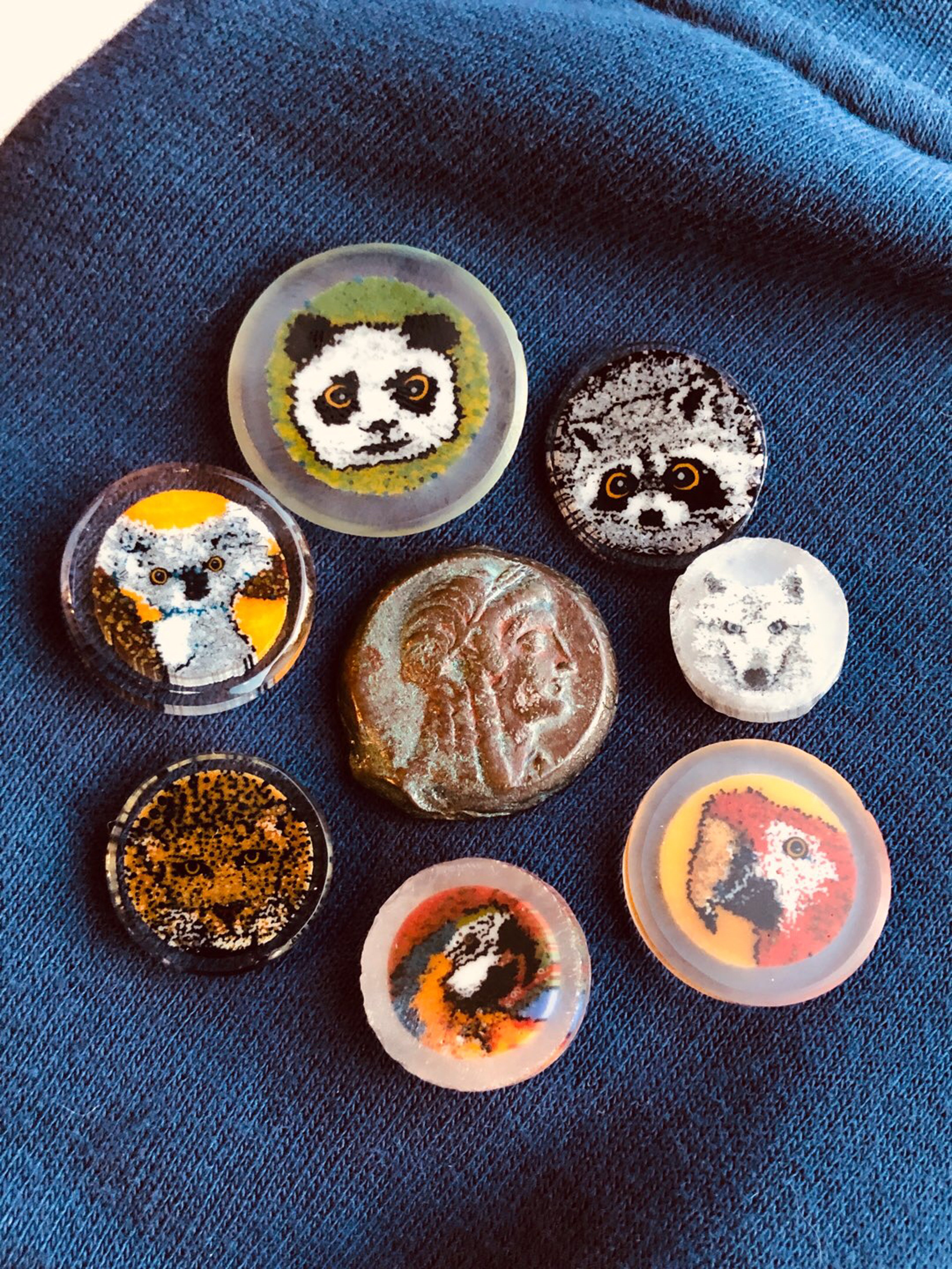 Animal Murrine & Ancient Egyptian Coin image 0