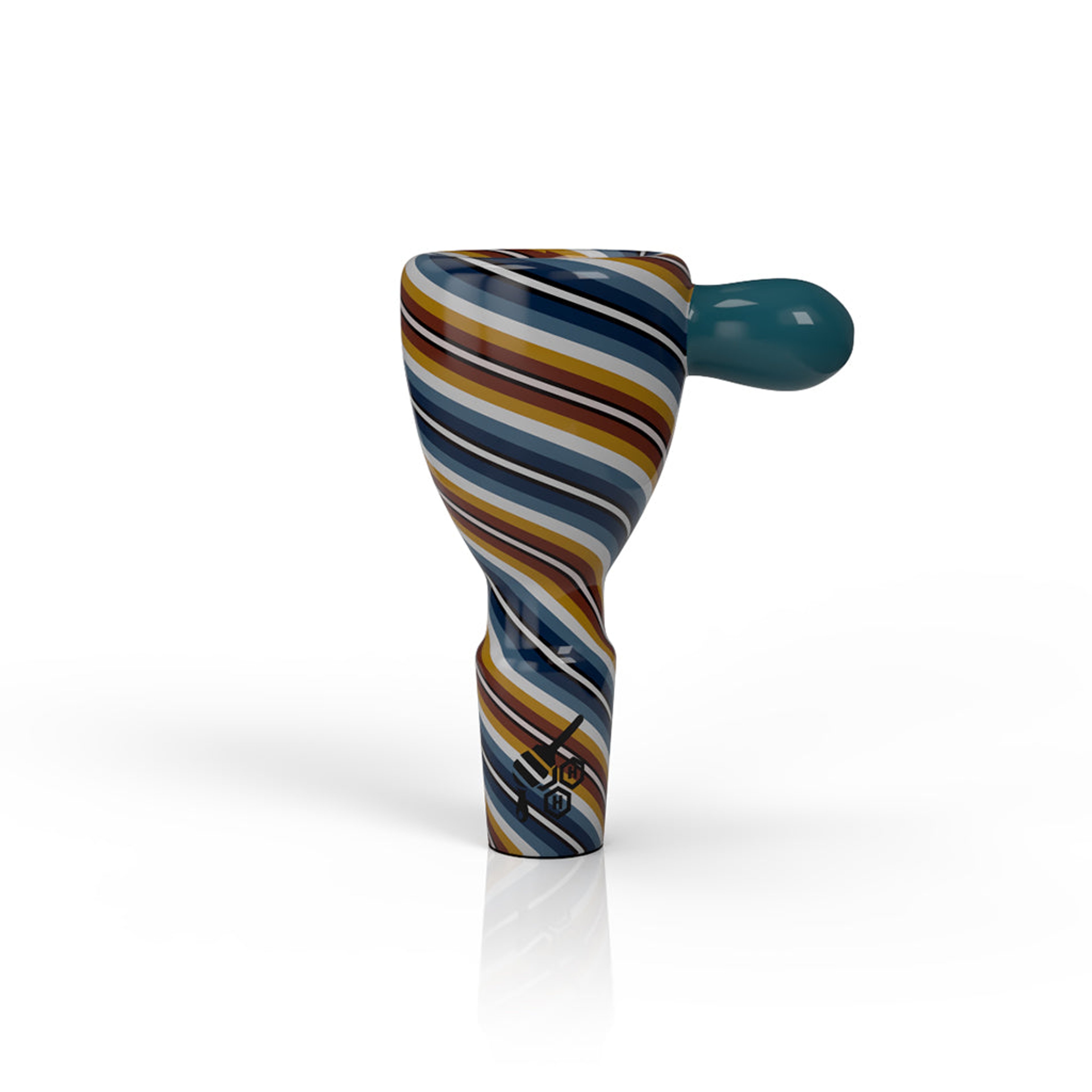 WIG WAG STRIPPED BONG BOWL PIECES image 0