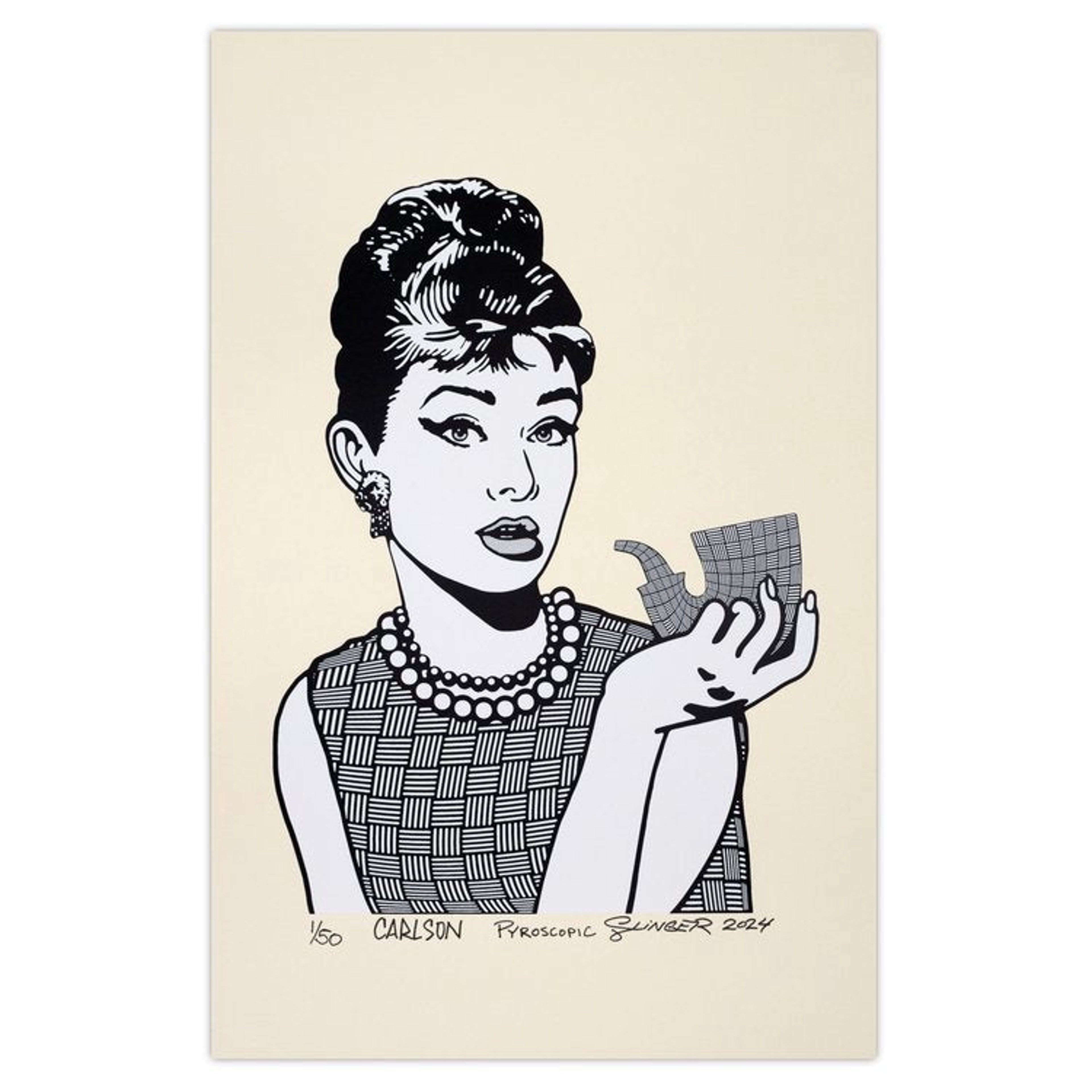 Preview pic of Slinger x Chris Carlson x Pyroscopic "Audrey Chipstack" Print