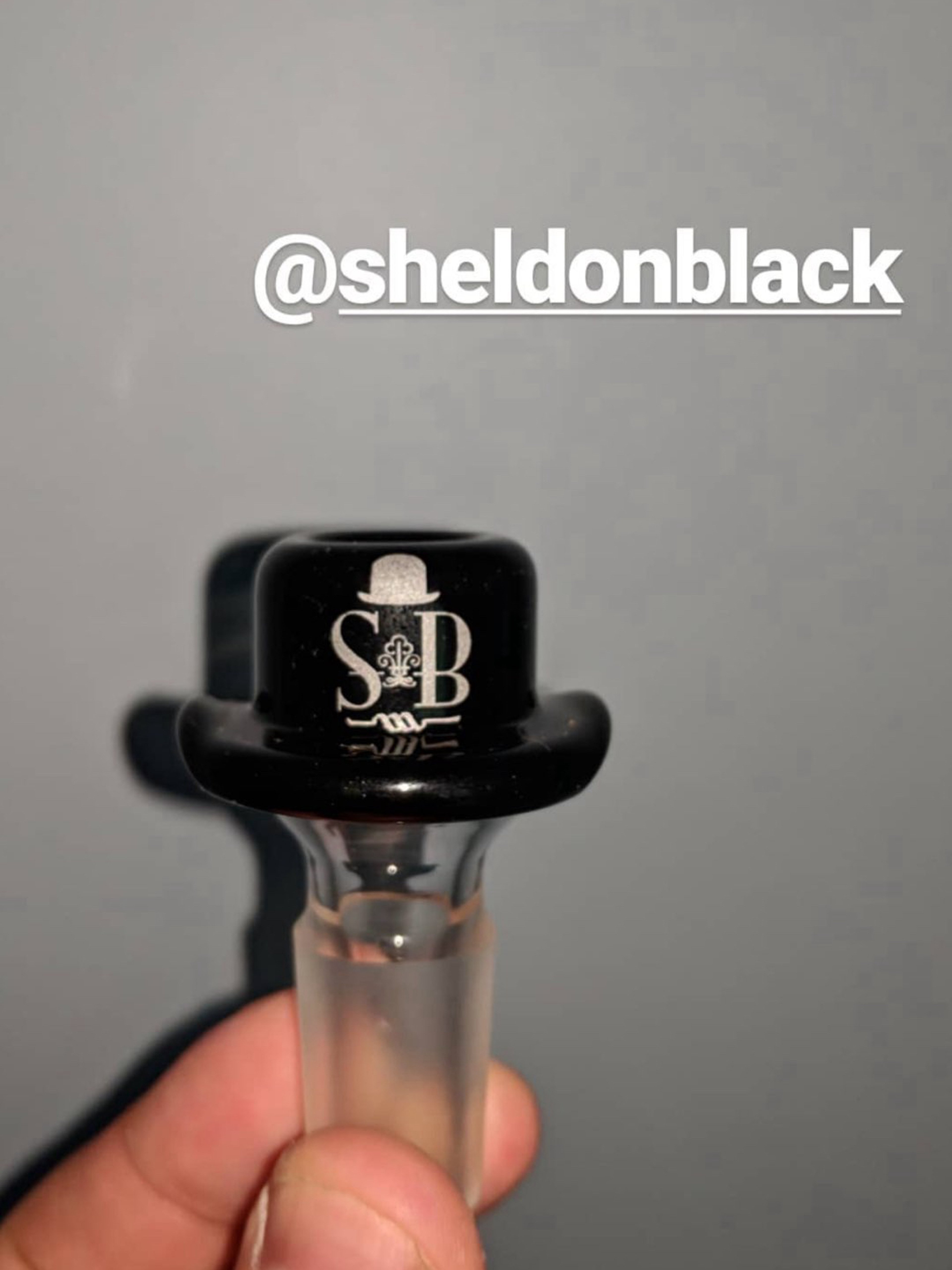 Preview pic of Sheldon Top Hat Black 18mm Slide