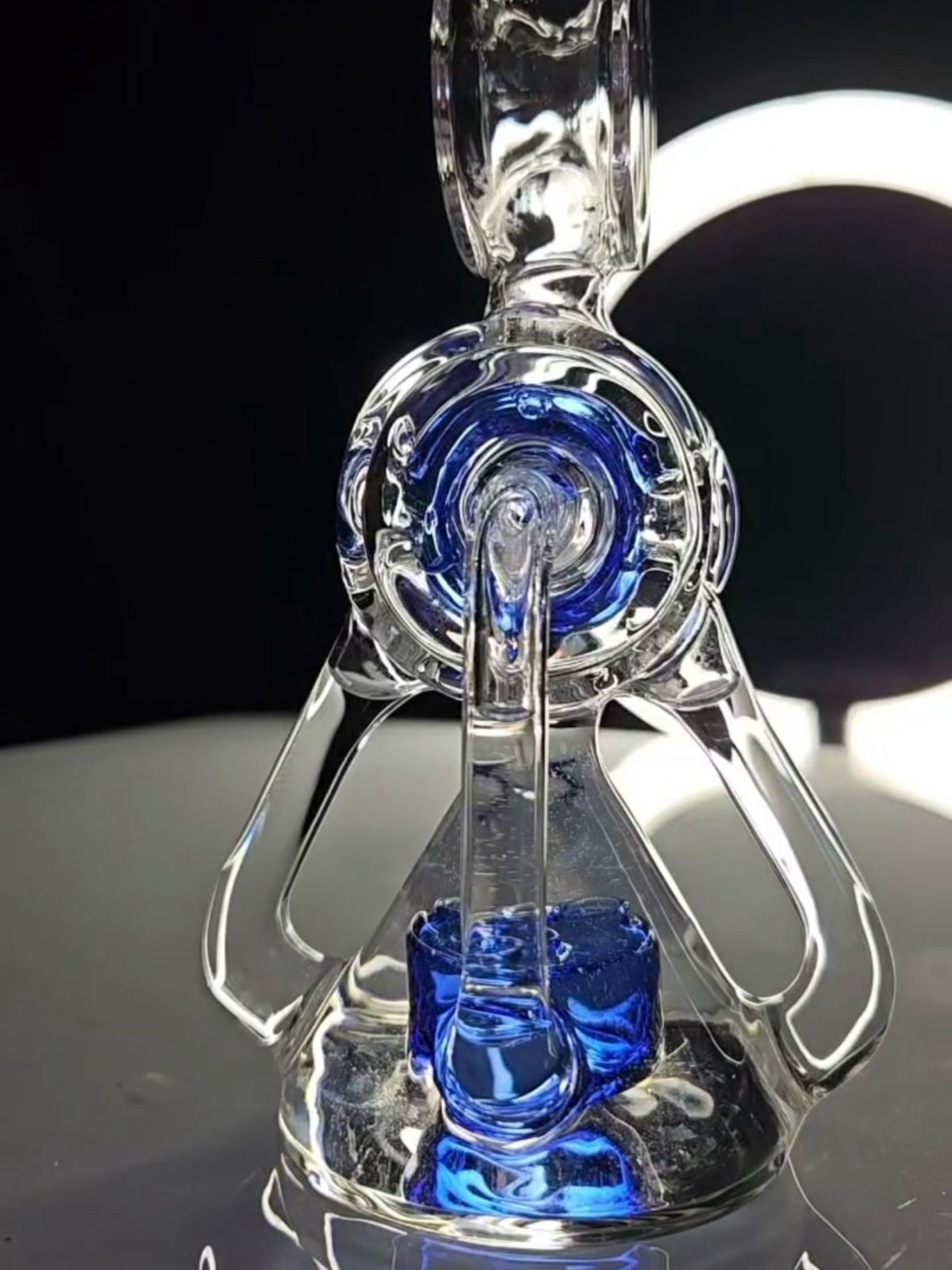 Custom Donut dab rig by maxed out glass and chase gray glass image 0