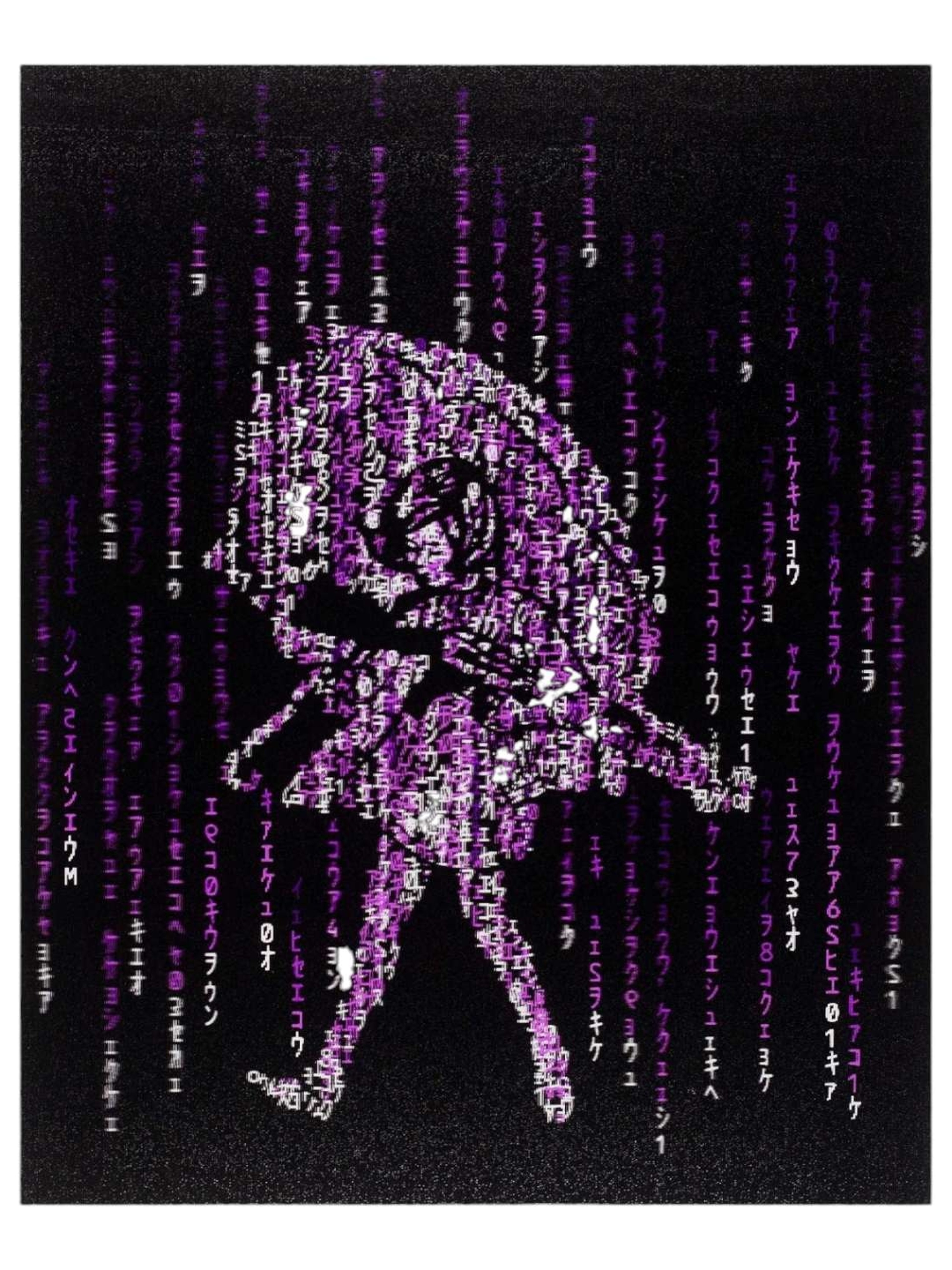 Preview pic of Slinger x Pyroscopic "Matrix Assault Girl (Purple)" Lenticular Print
