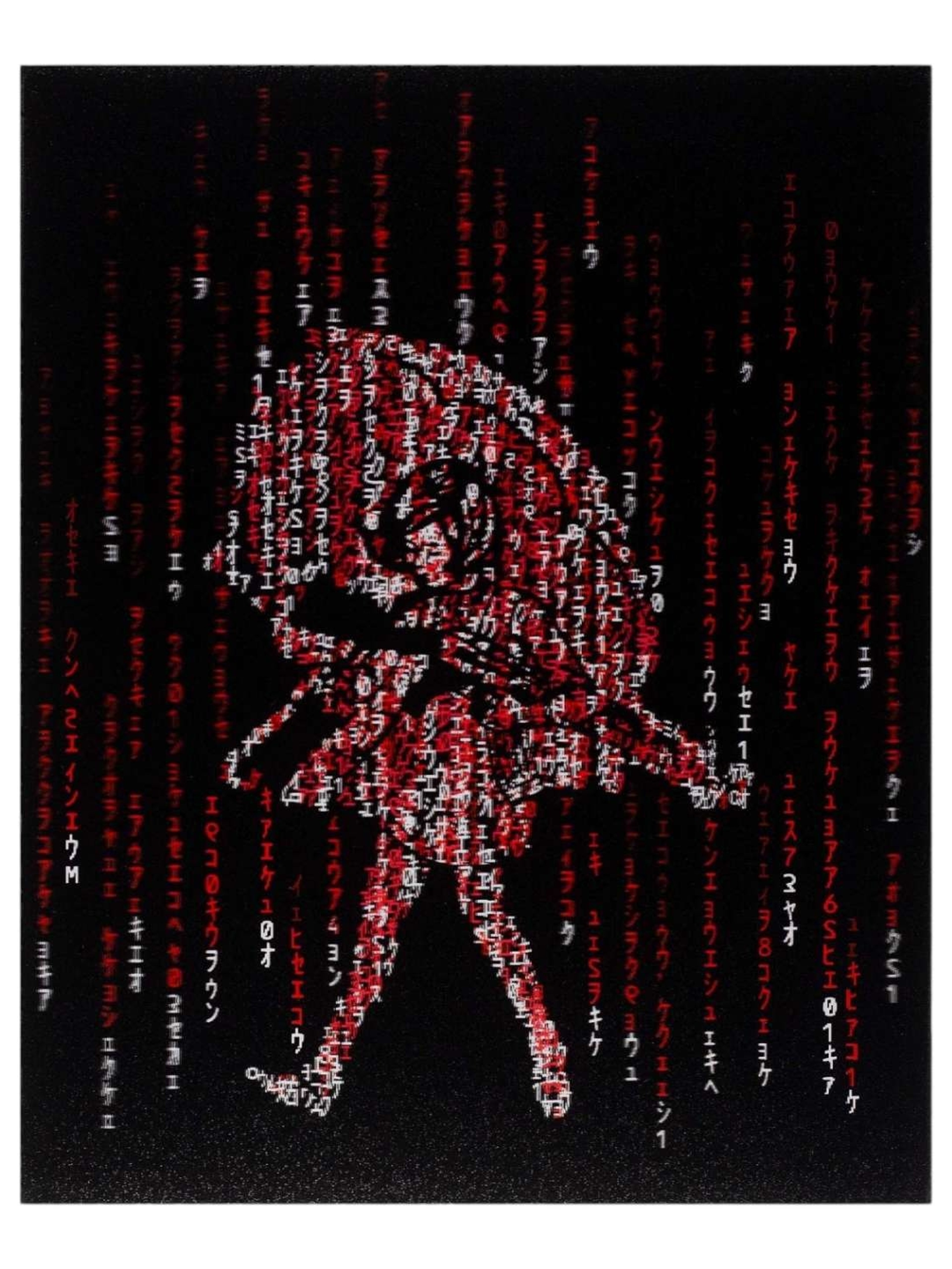 Preview pic of Slinger x Pyroscopic "Matrix Assault Girl (Red)" Lenticular Print