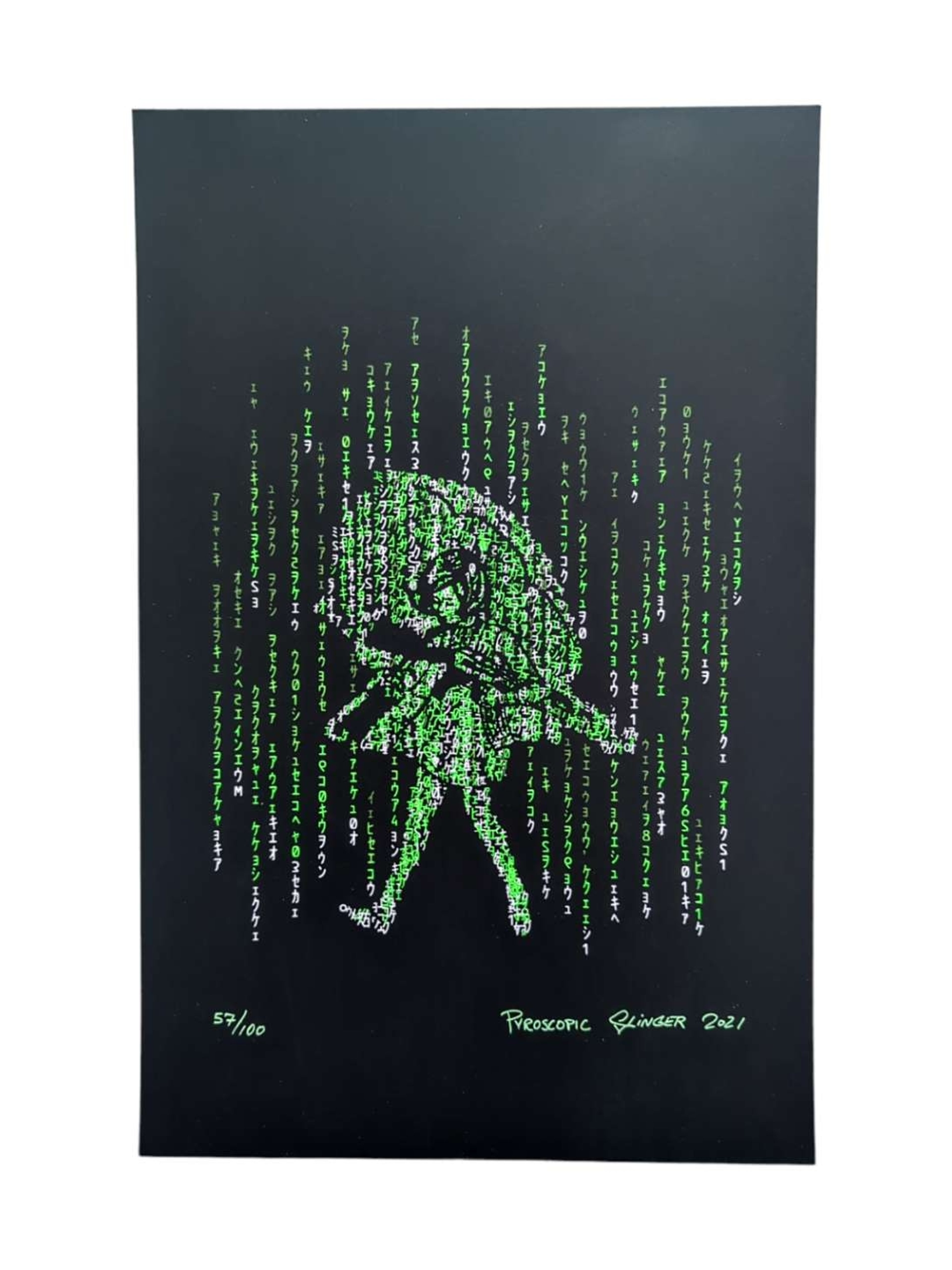 Preview pic of Slinger x Pyroscopic "Matrix Assault Girl" Print