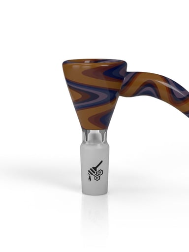 Preview pic of MARTINI FIRE WIG WAG WITH HORN PULL BONG BOWL