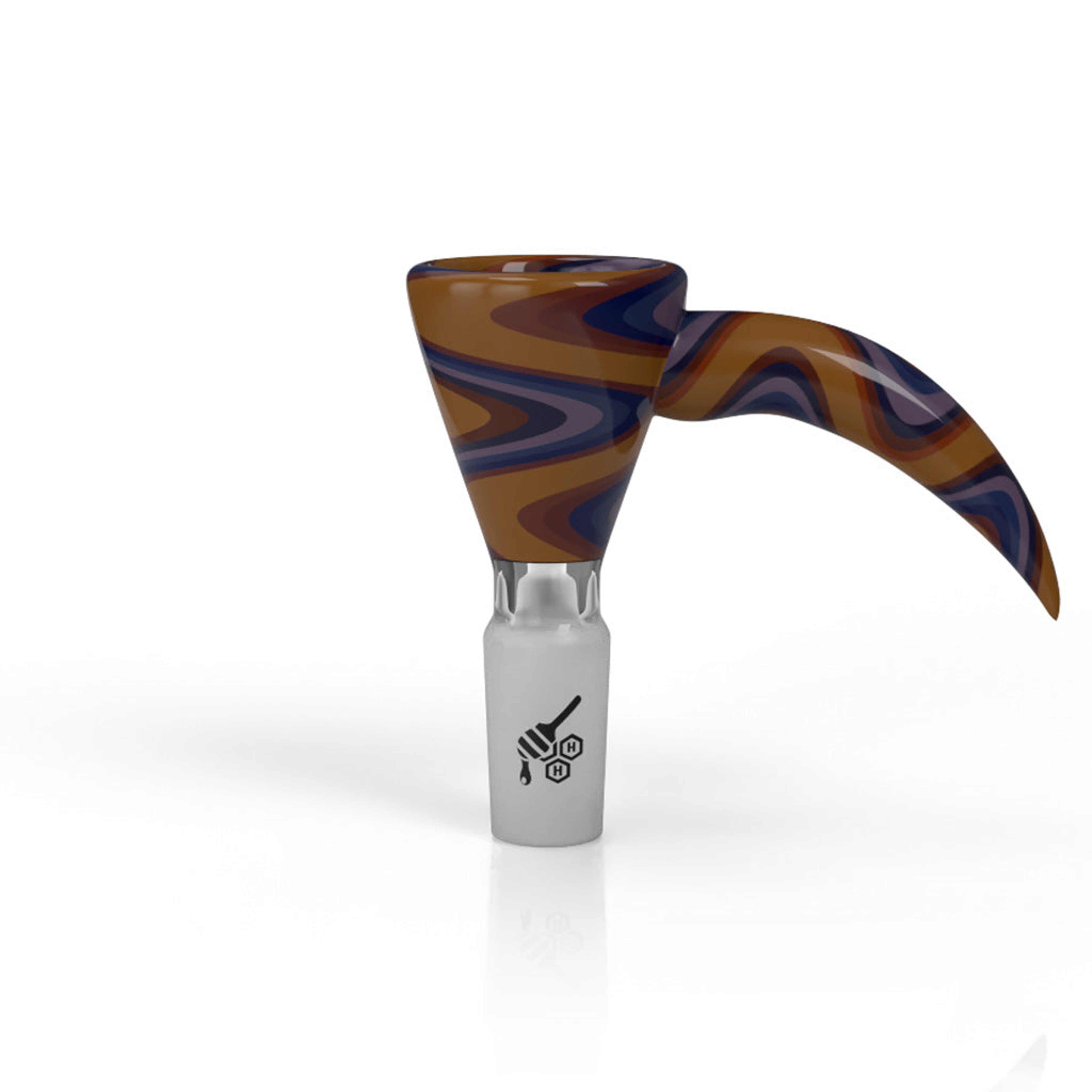 Preview pic of MARTINI FIRE WIG WAG WITH HORN PULL BONG BOWL