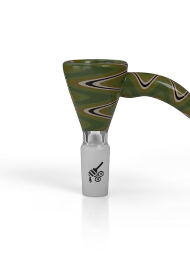 Preview pic of MARTINI FIRE WIG WAG WITH HORN PULL BONG BOWL