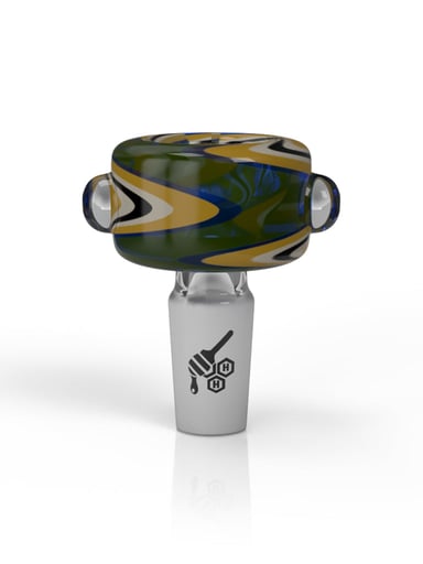 Preview pic of BASIN ZIG ZAG STIPPED FLOWER BOWL