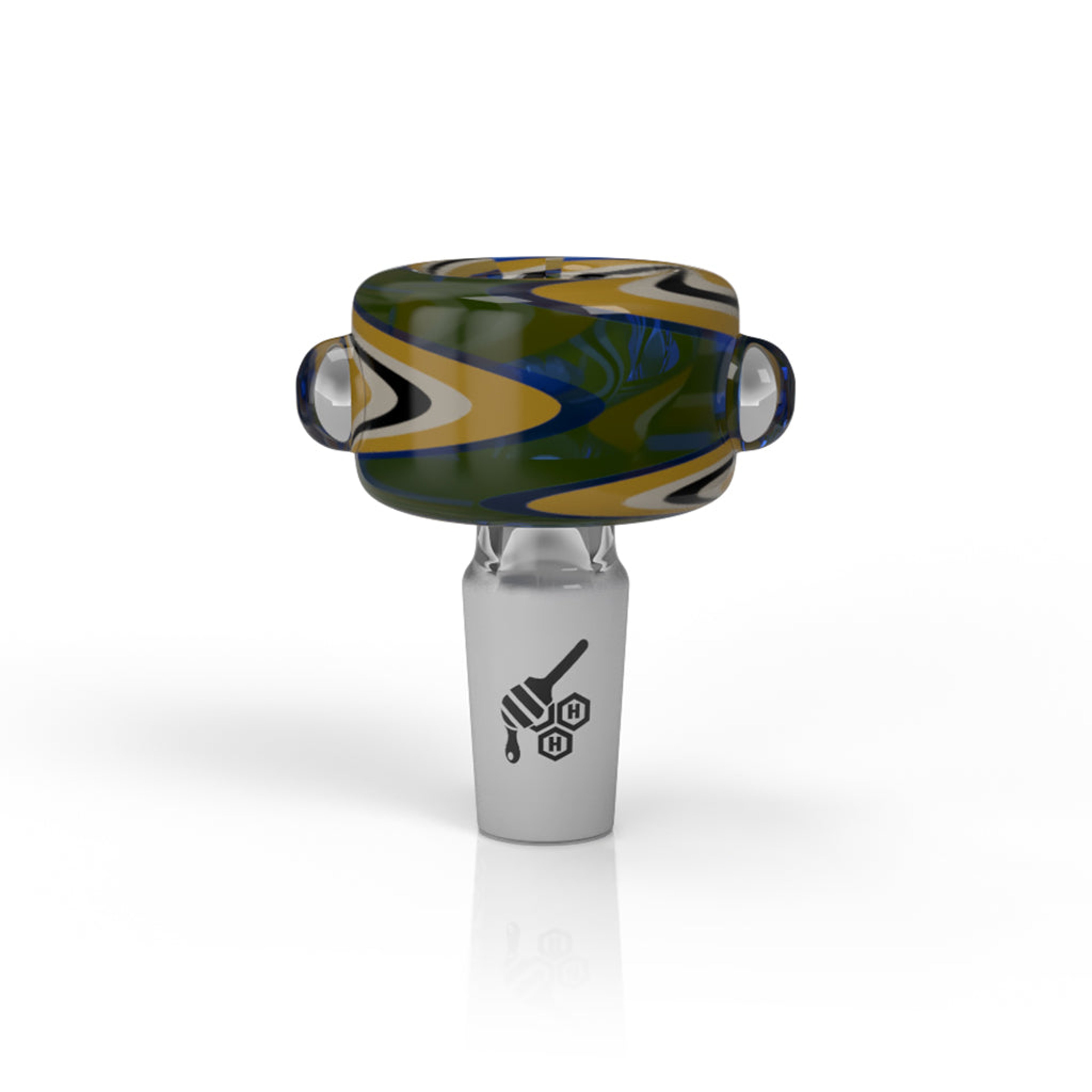 Preview pic of BASIN ZIG ZAG STIPPED FLOWER BOWL