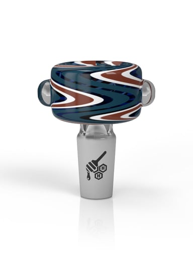 Preview pic of BASIN ZIG ZAG STIPPED FLOWER BOWL