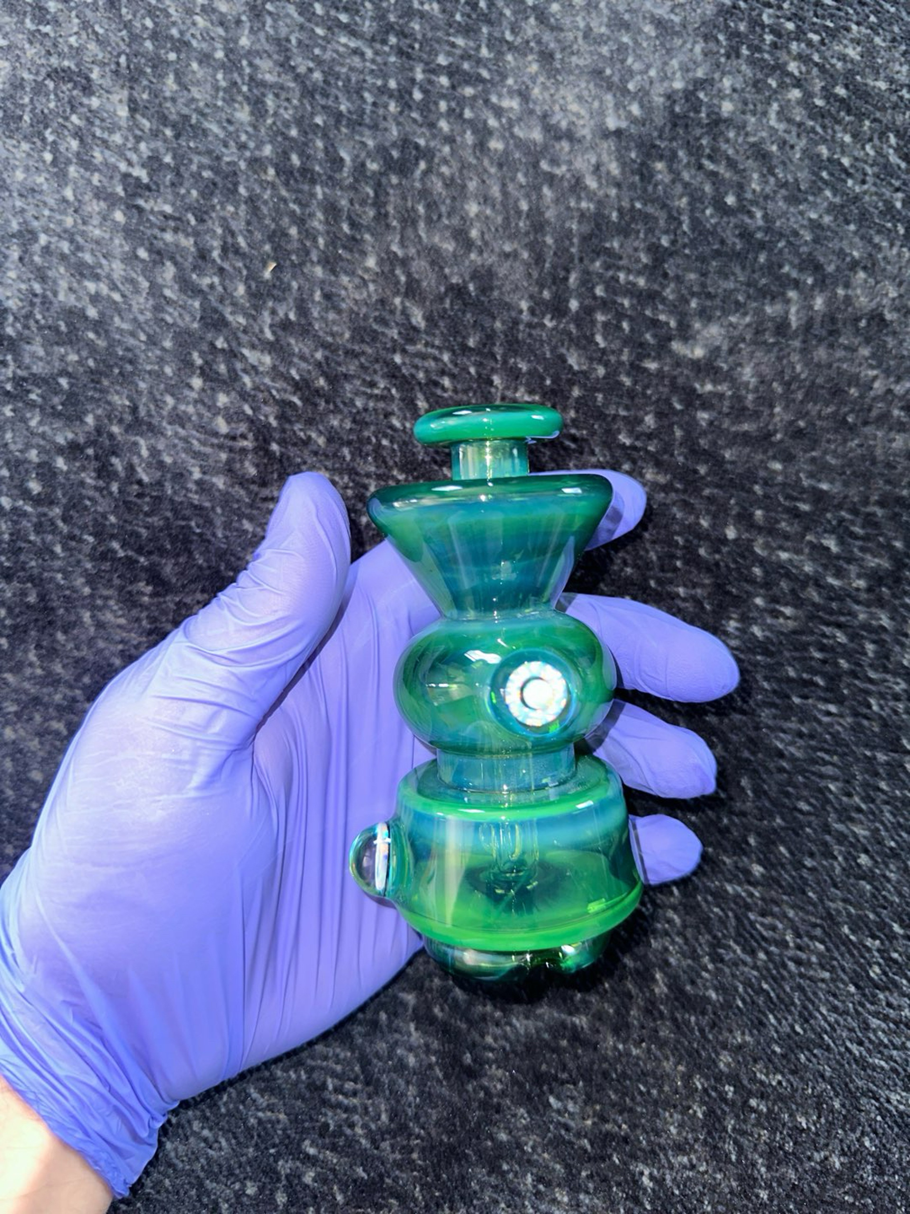 Preview pic of EF Norris Double Opal Plantphibian Mini Puffco Top