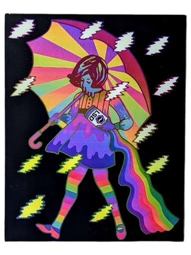 Preview pic of Slinger x Wookerson "Sandoz Girl (Small)" Lenticular Print