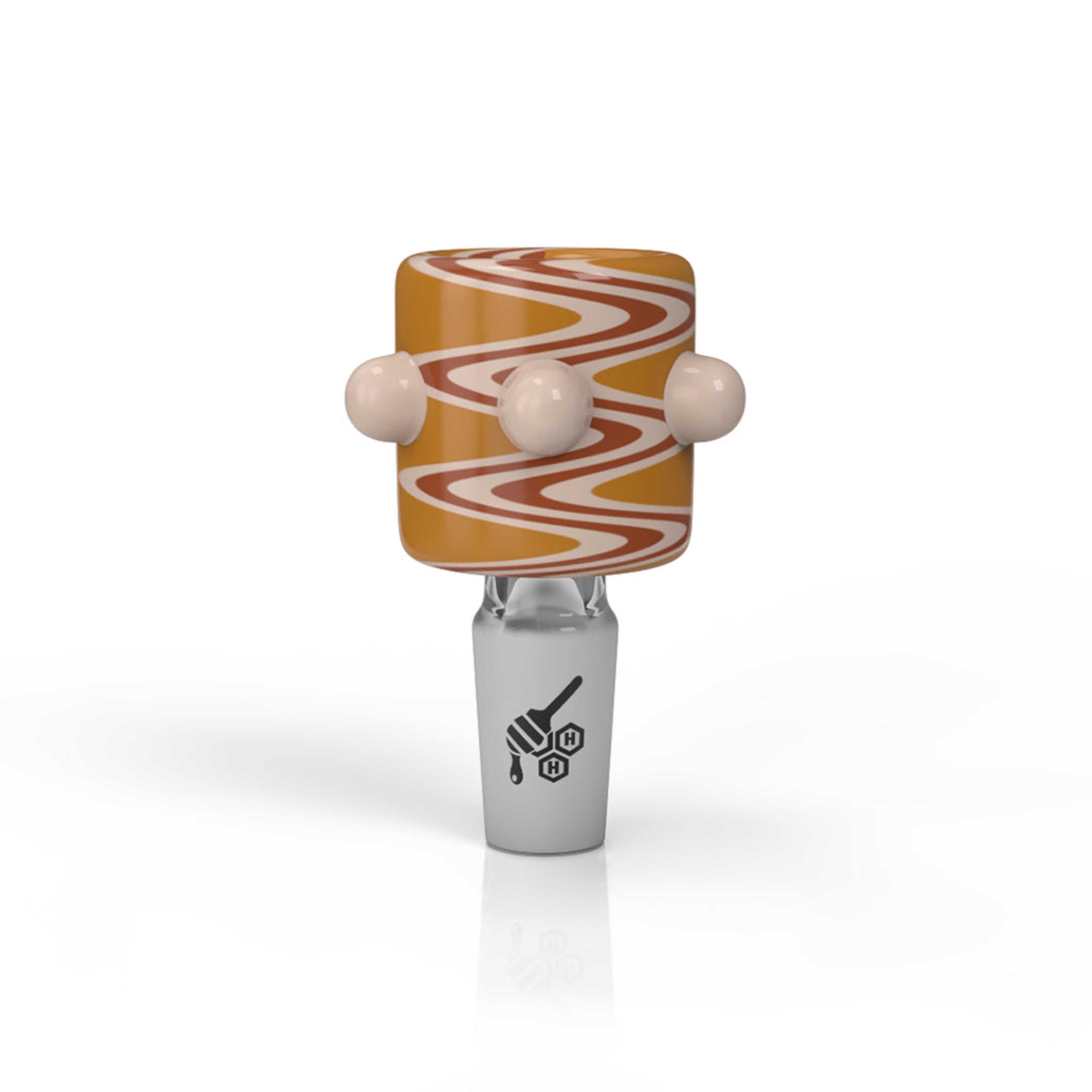 Preview pic of CYLINDER ZIG ZAG STRIPPED FLOWER BOWL PIECES