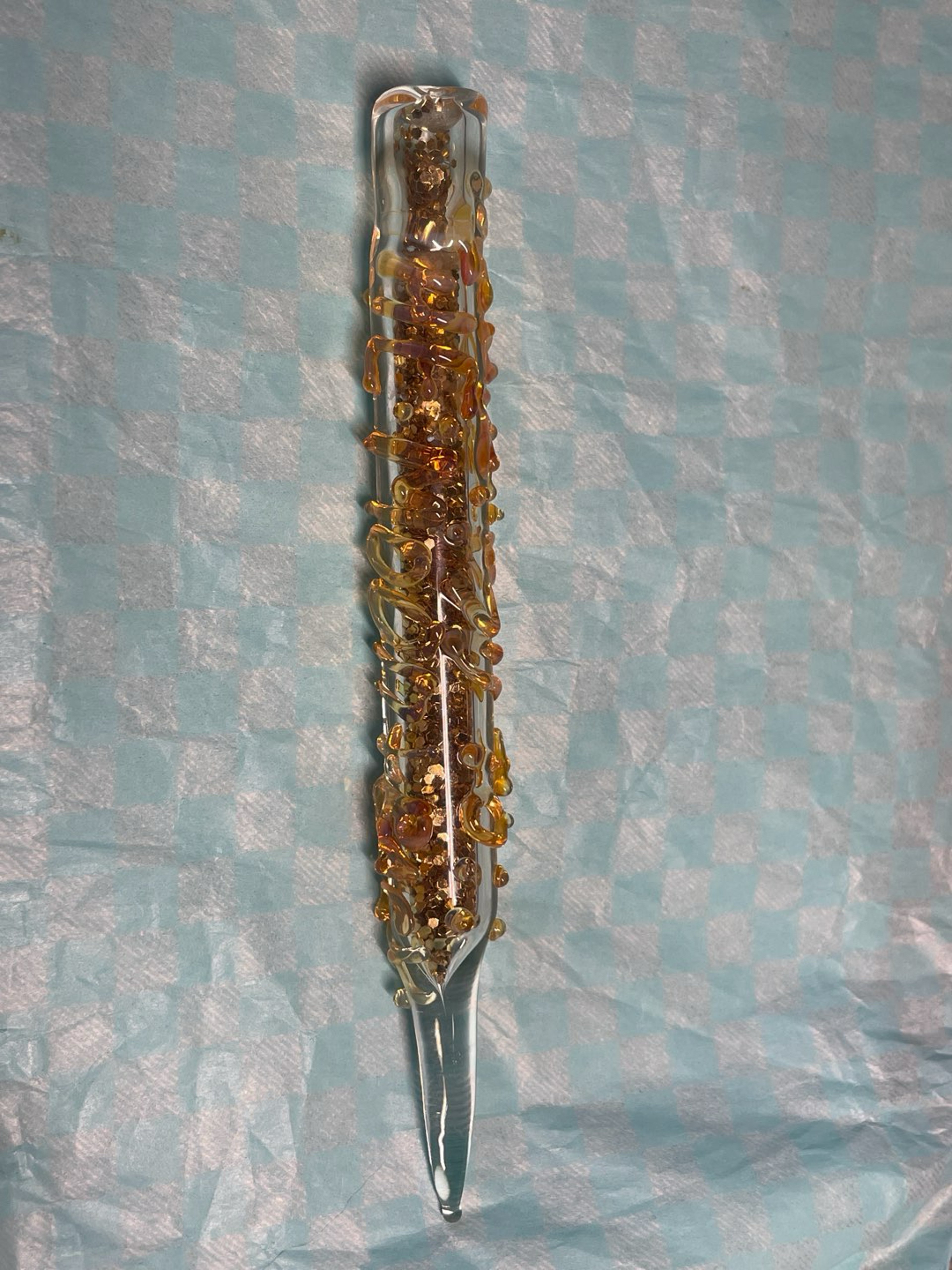Preview pic of Gold glitter filled dabber “love you to the moon & back”